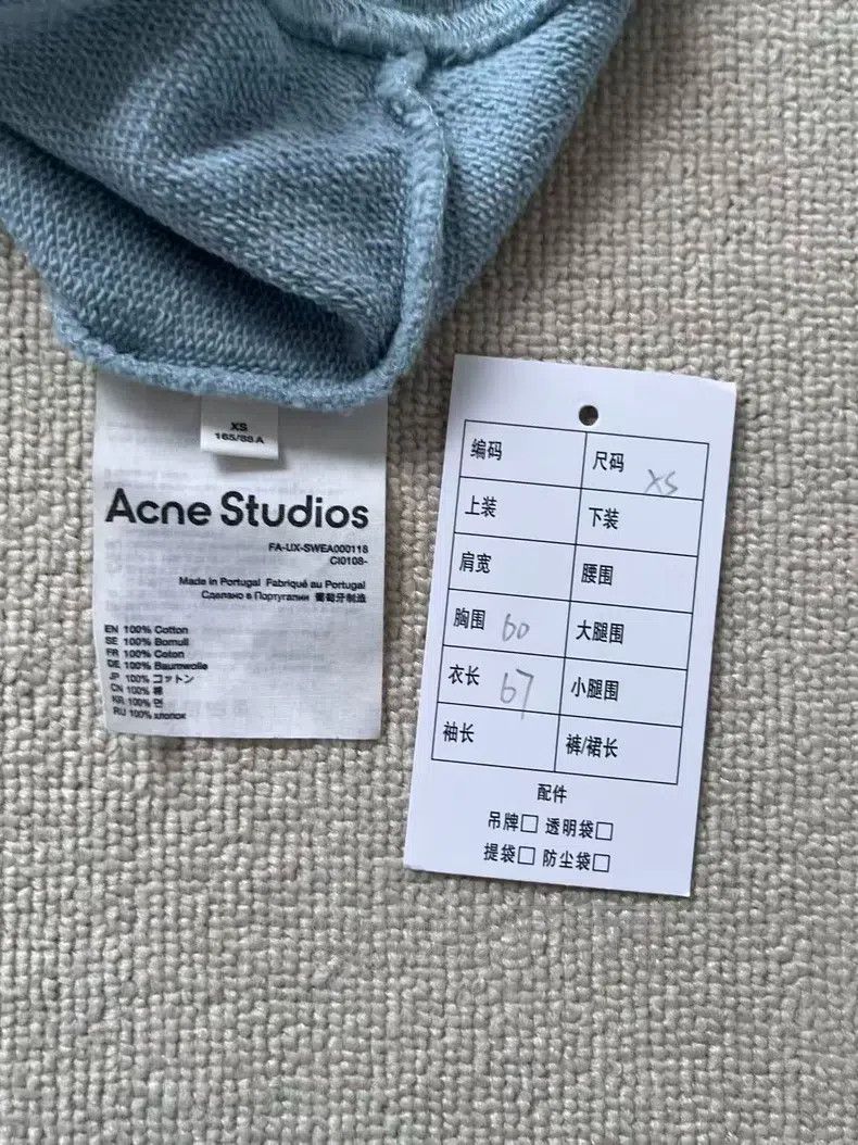 Acne Studios Acne Studios Face expression long-sleeve hooded athletic s Size US XS / EU 42 / 0 - 4 Thumbnail