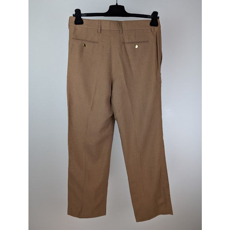 Gucci o1rshd1 Tailored Crepe Trousers Pant in Brown / Camel Size US 32 / EU 48 - 11 Thumbnail