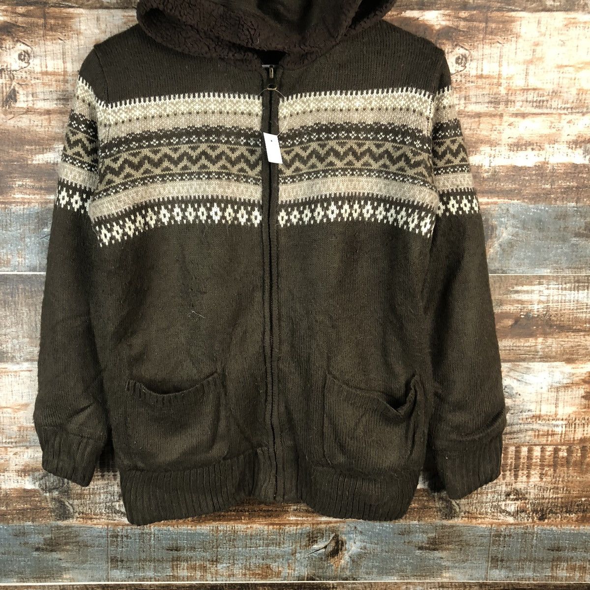 Japanese Brand × Vintage Japanese Brand Brown Hoodie sweatshirt #A1588 Size US S / EU 44-46 / 1 - 3 Thumbnail