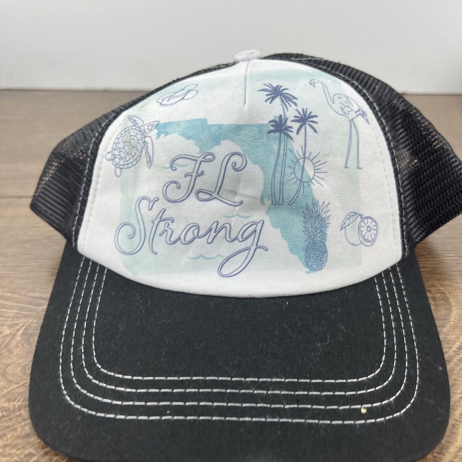 Other Florida Strong Hat Florida Snapback Hat White Adjustable Hat Size ONE SIZE - 5 Thumbnail