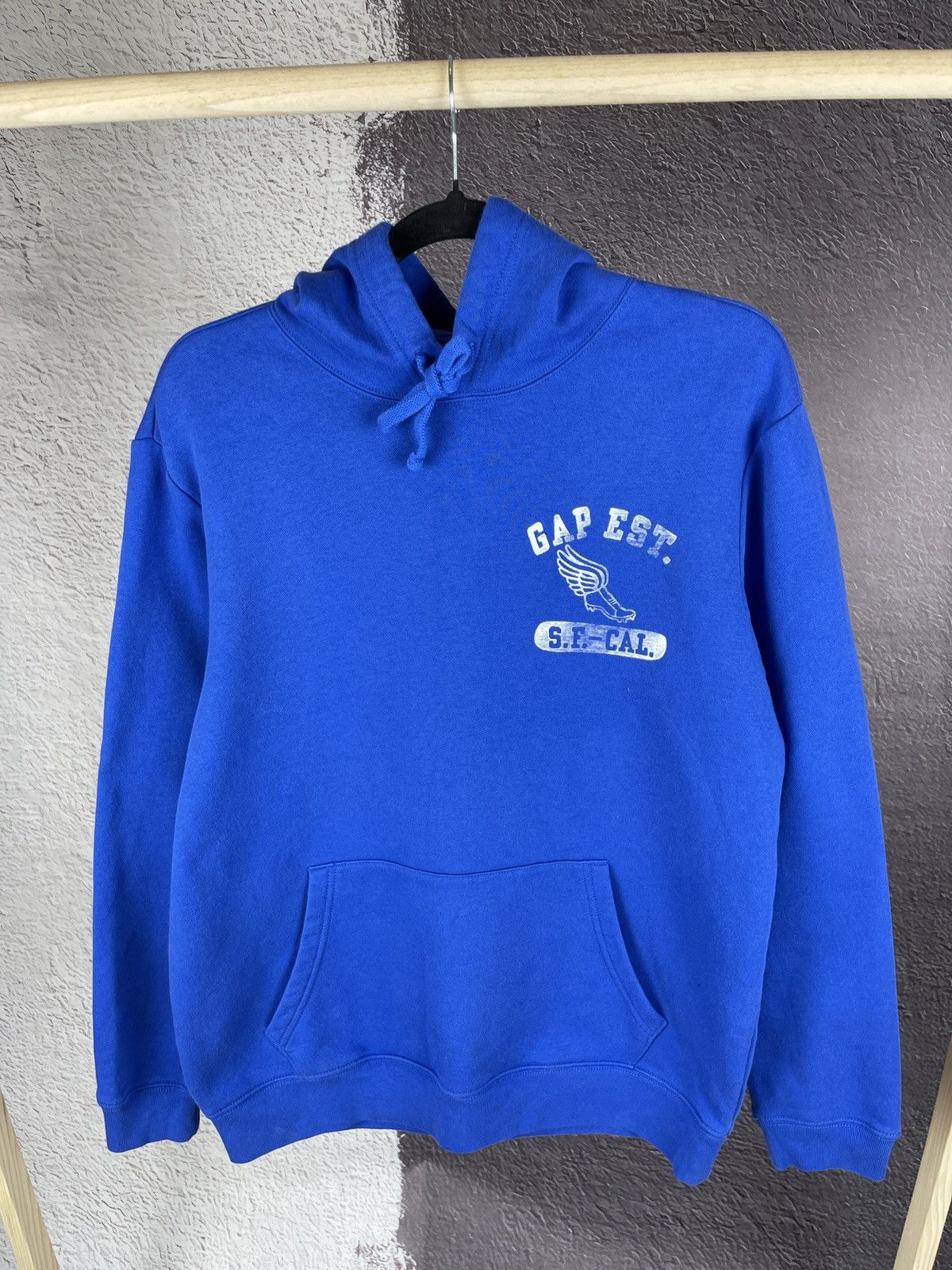 Gap GAP Logo Pullover Hoodie Navy Blue Men's Medium Size US M / EU 48-50 / 2 - 2 Thumbnail
