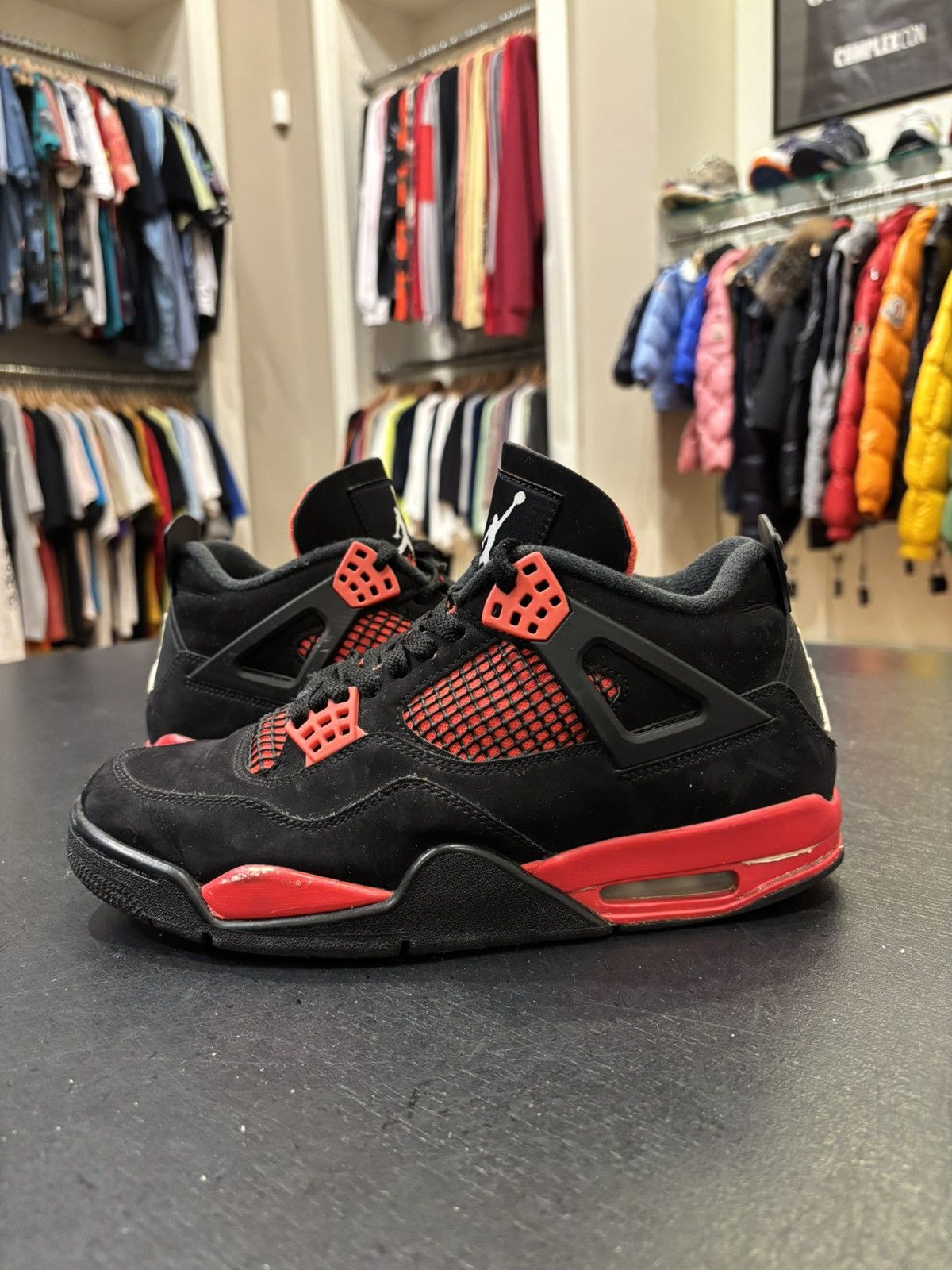 Jordan Brand Jordan 4 Retro ‘Red Thunder’ Size US 8.5 / EU 41-42 - 1 Thumbnail