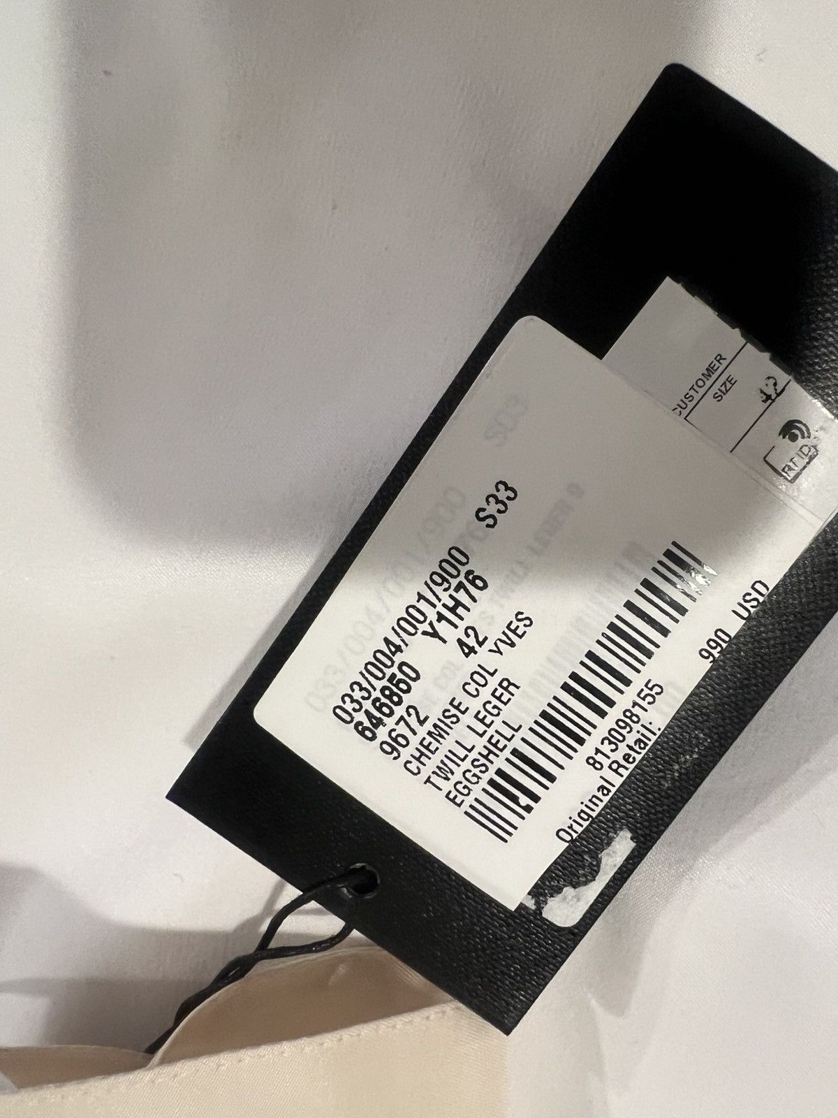 Saint Laurent Paris Saint Laurent twill shirt. 42/16.5. $990 Size US XL / EU 56 / 4 - 3 Thumbnail