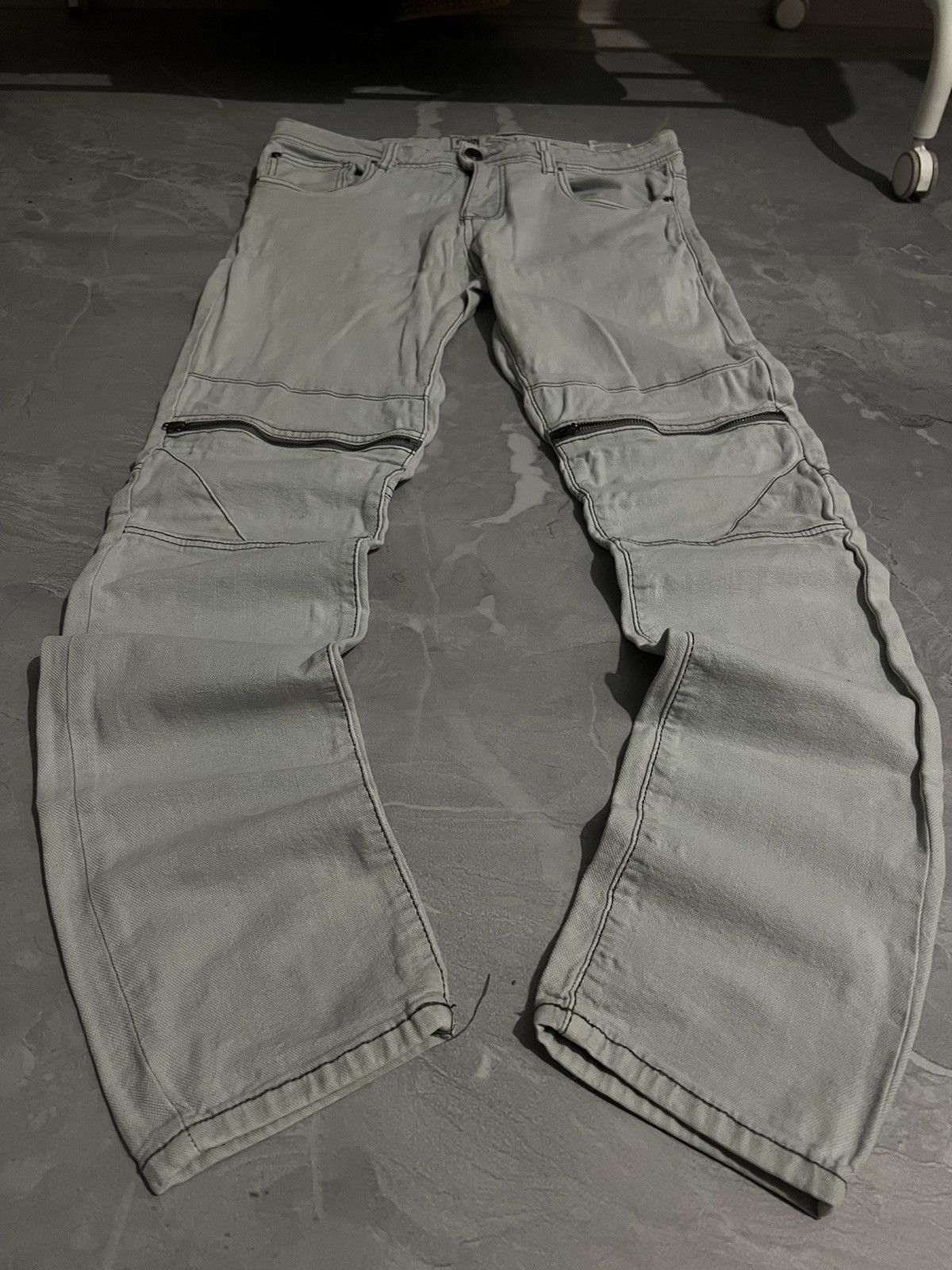 Japanese Brand Archive White Slim Zip Fit / Japanese Streetwear Vibe Size US 33 - 3 Thumbnail