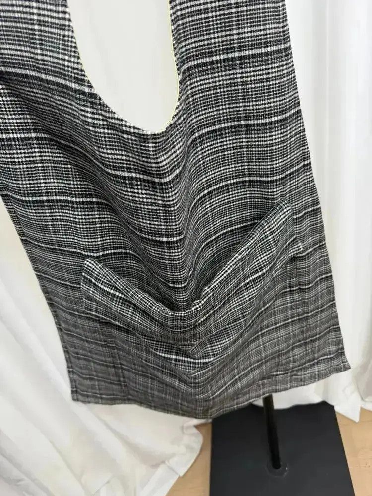 Raf Simons Runway Plaid Shoulder Bag