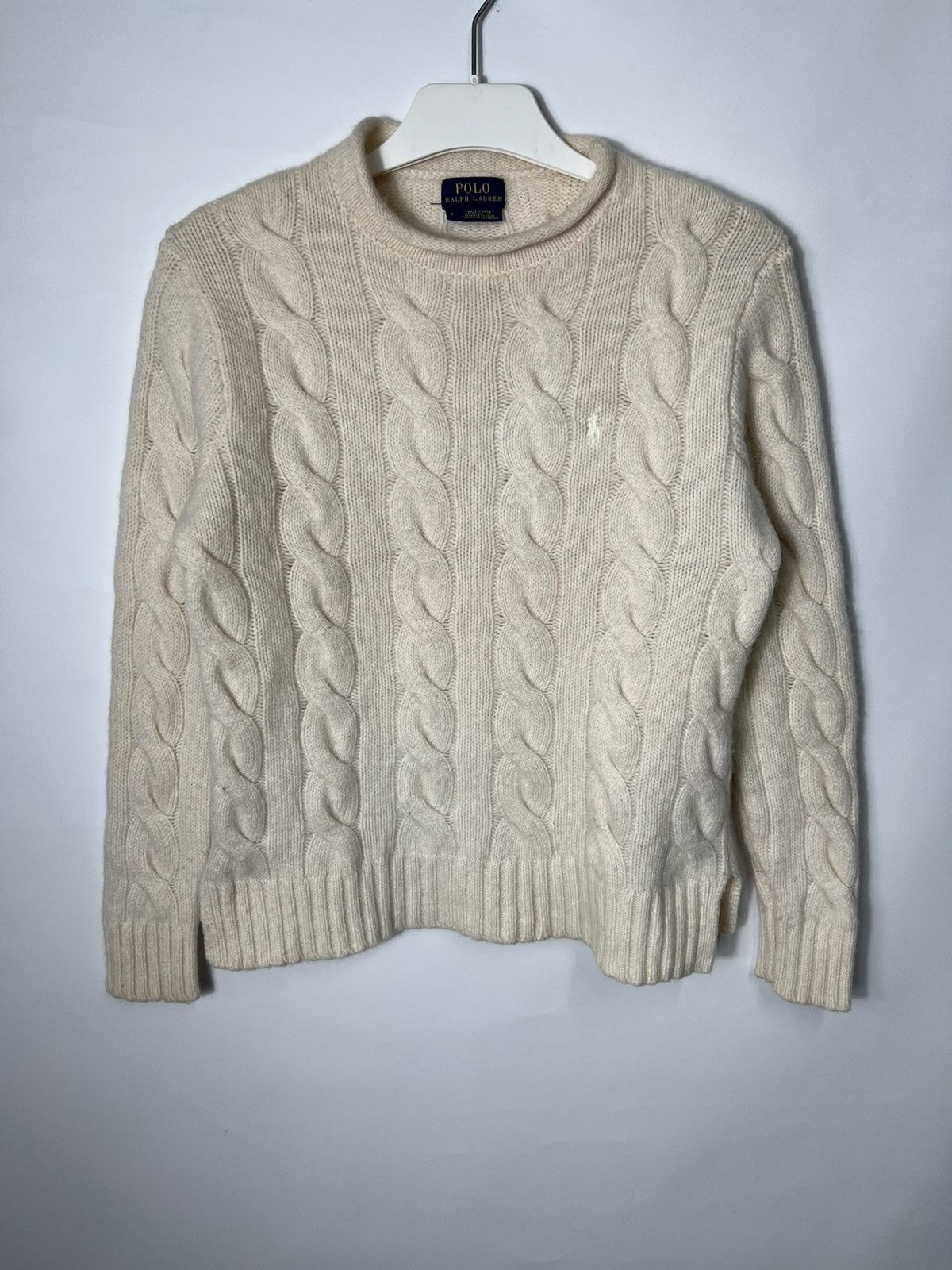 Polo Ralph Lauren Vintage luxury Polo Ralph Lauren Cable Knit Wool Sweater Size S / US 4 / IT 40 - 1 Thumbnail