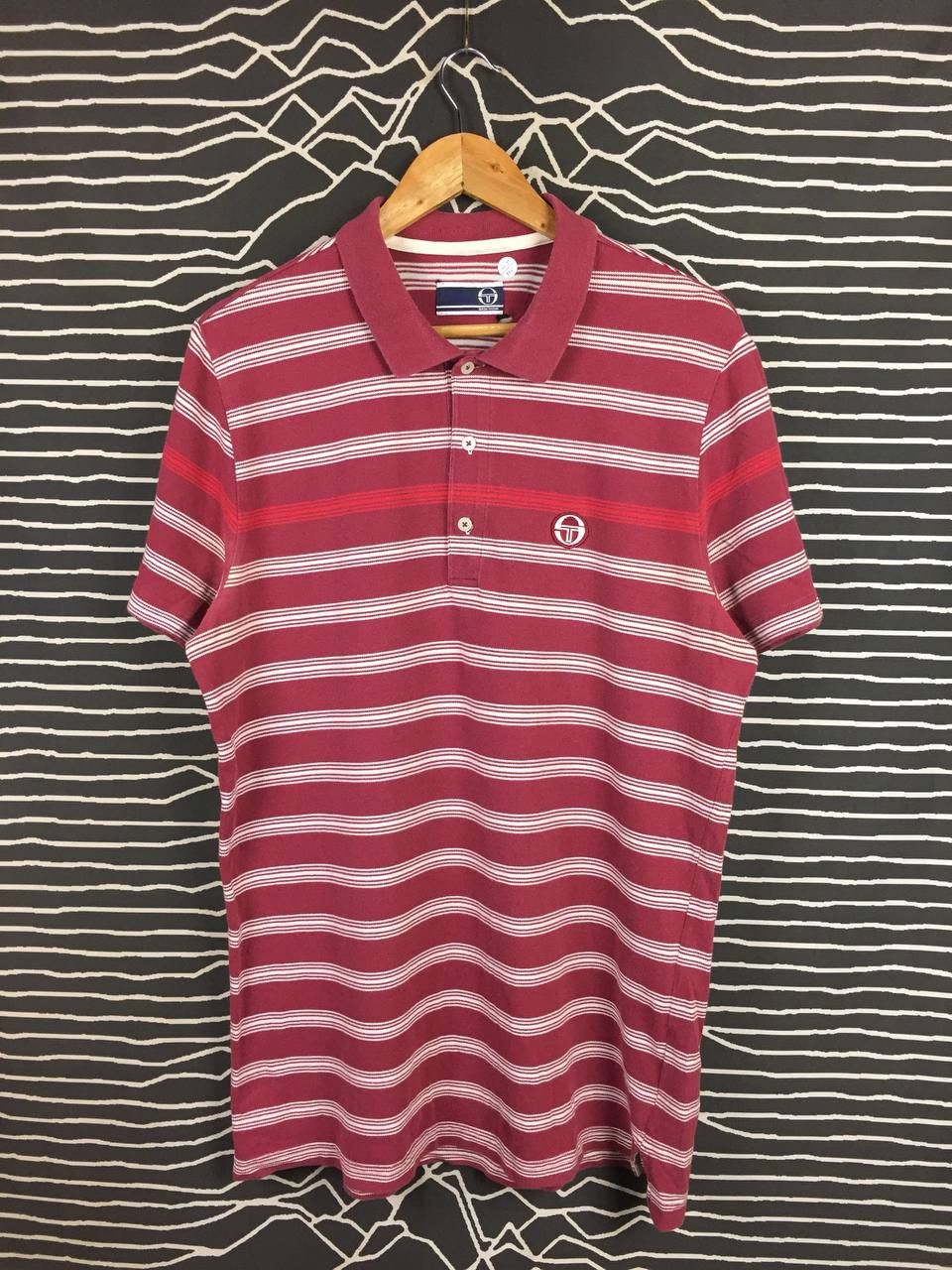 Sergio Tacchini Sergio Tacchini Embroidered Logo Casual Striped Polo Shirt Size US XL / EU 56 / 4 - 1 Thumbnail