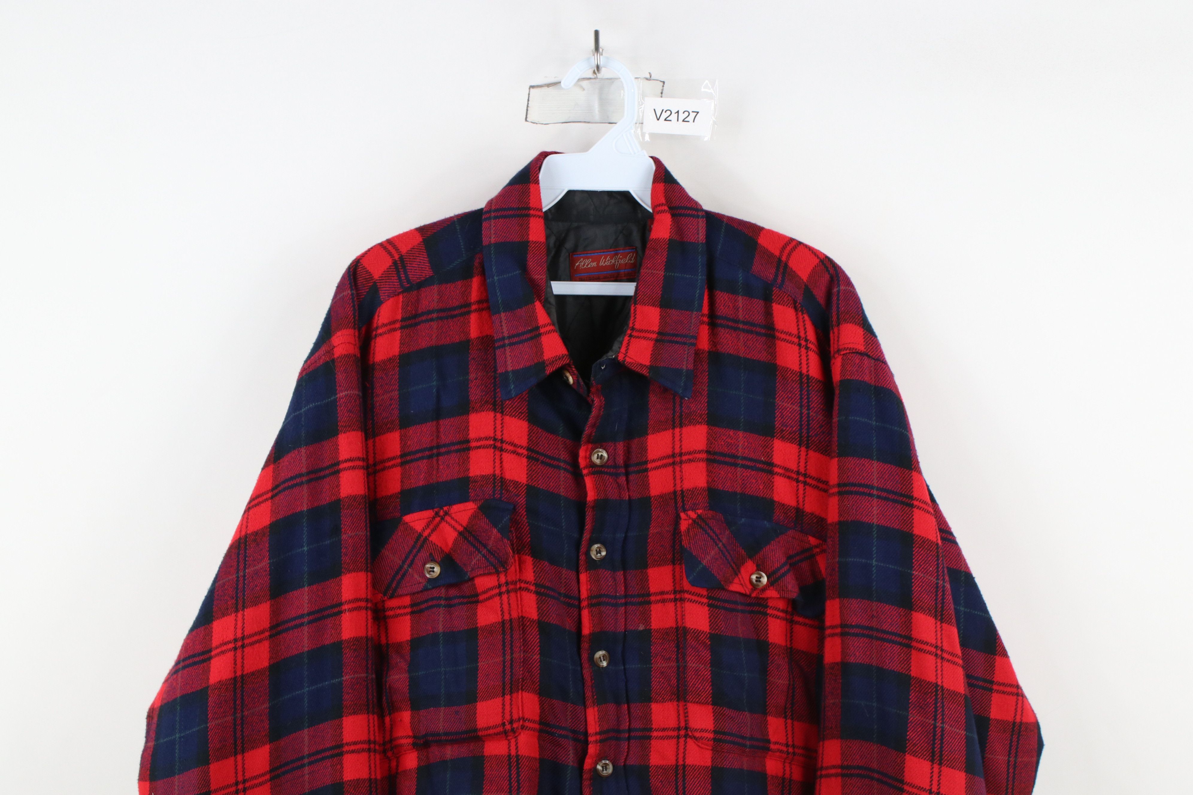 Vintage Vintage 90s Streetwear Quilted Flannel Button Shirt Jacket Size US L / EU 52-54 / 3 - 2 Thumbnail