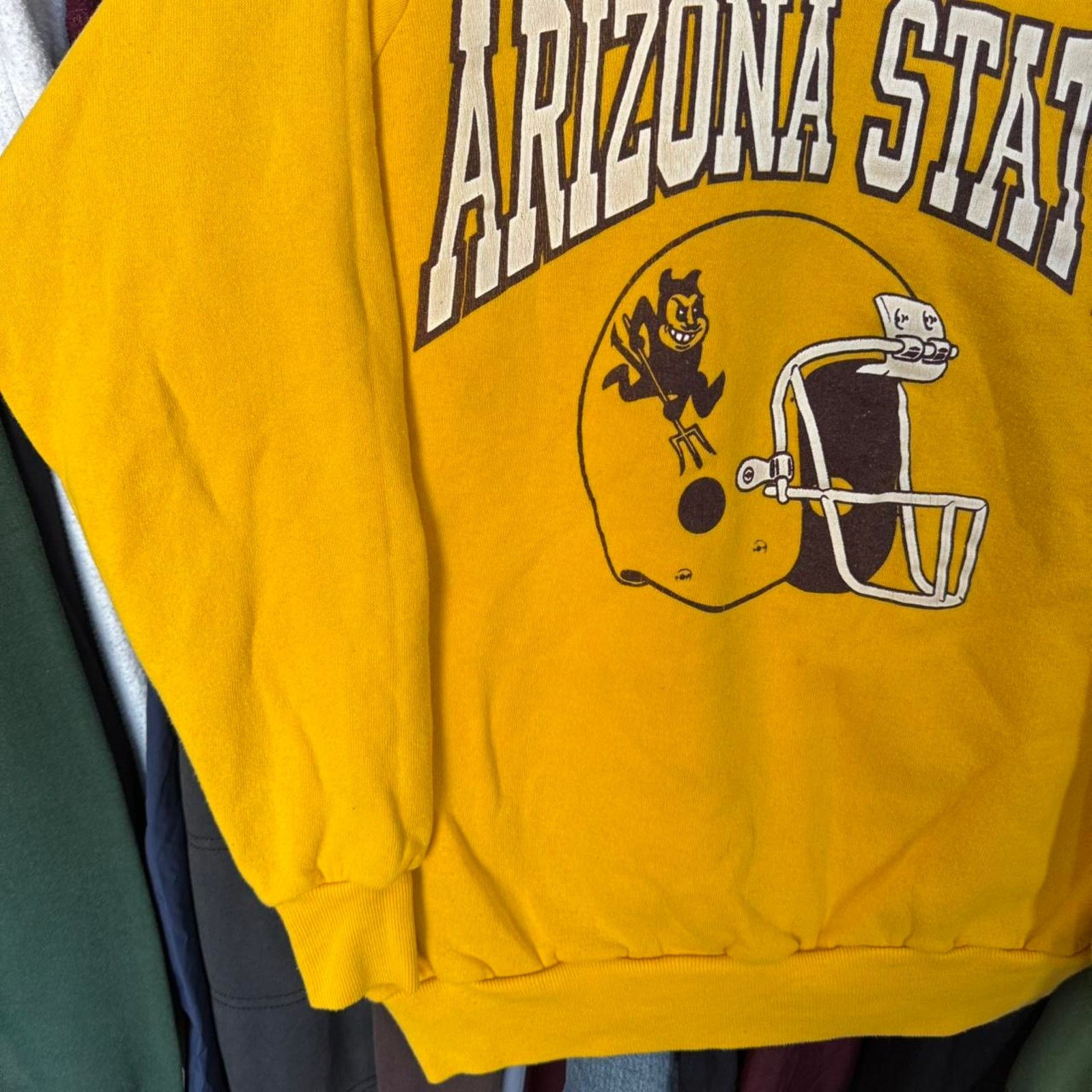 Other Vintage 80s ASU Arizona State University Sweatshirt Size US XL / EU 56 / 4 - 4 Thumbnail