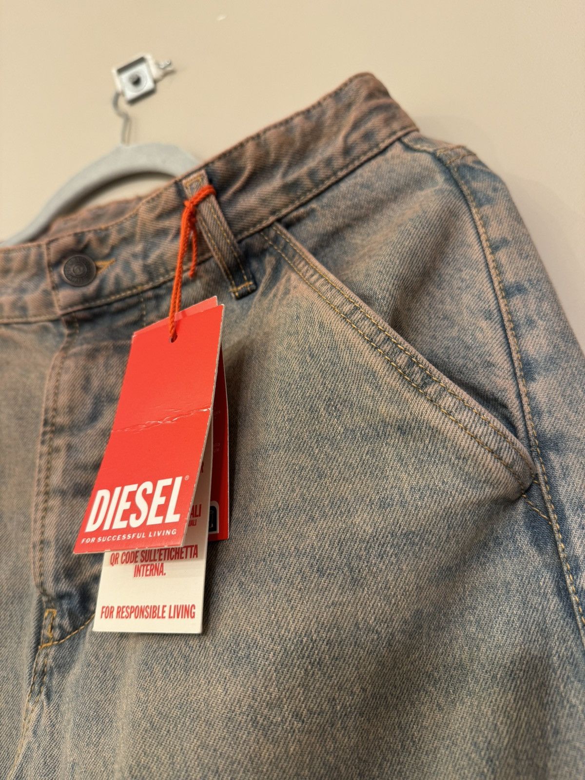Diesel Diesel cargo pants jeans multi pocket rare vintage style new Size 26" / US 2 / IT 38 - 6 Thumbnail