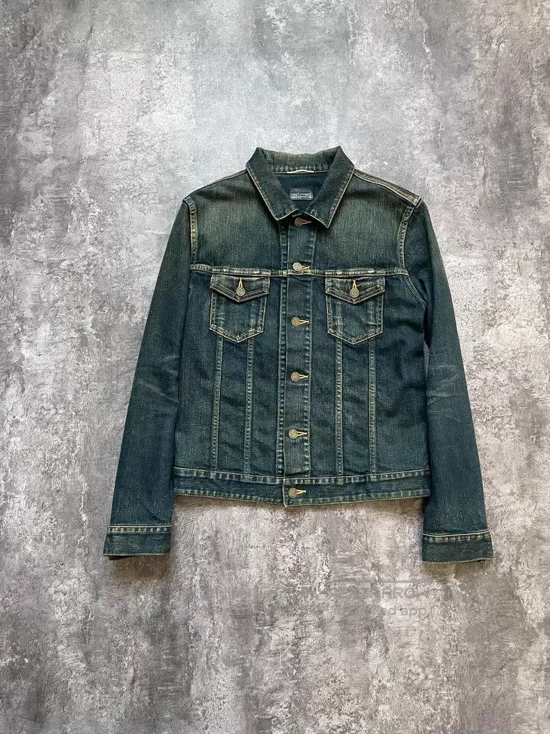 Saint Laurent Paris Saint Laurent Paris Crystal Fox Denim Jacket Size US XL / EU 56 / 4 - 1 Thumbnail