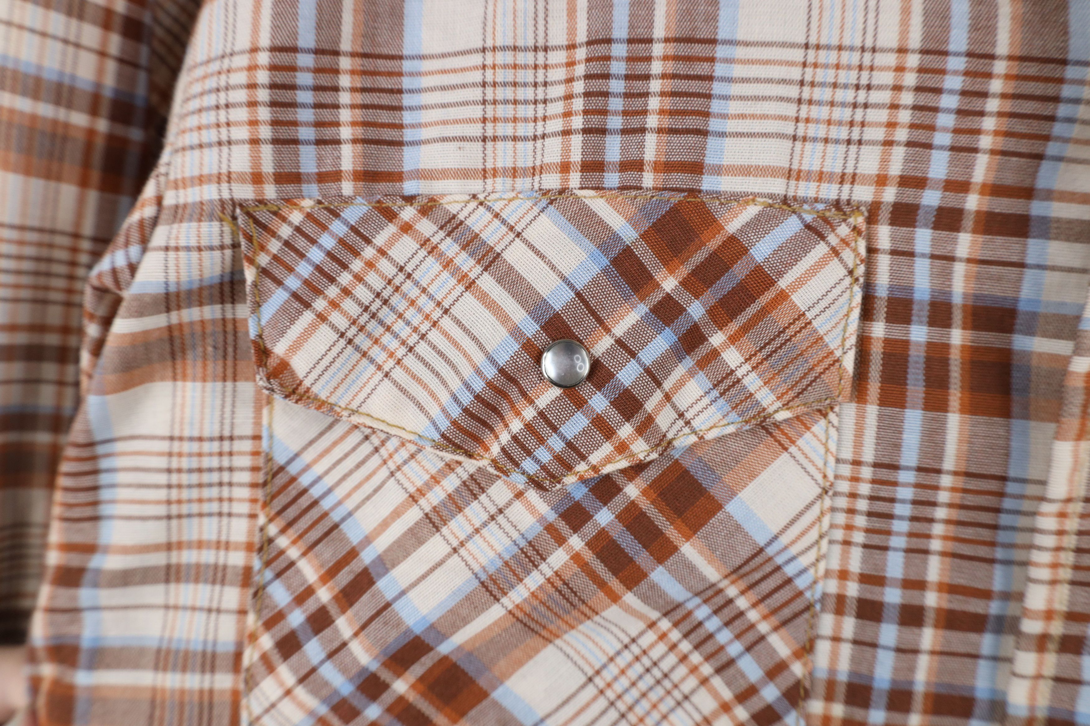 Vintage Vintage 60s 70s Big Mac Snap Button Collared Shirt Plaid USA Size US L / EU 52-54 / 3 - 7 Thumbnail