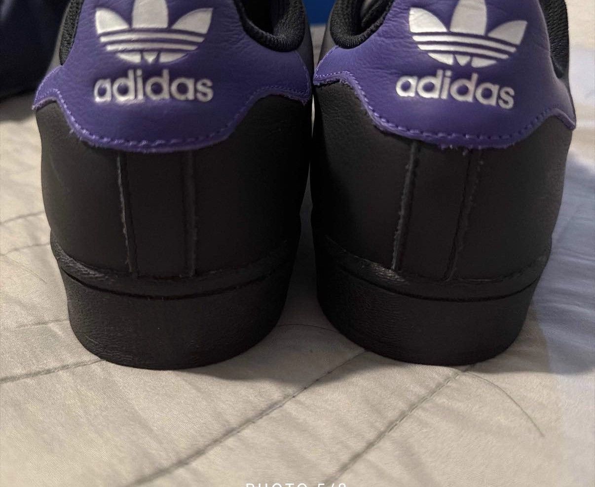 Adidas Adidas Superstar Black Energy Ink Silver Metallic Size US 10 / IT 40 - 4 Thumbnail