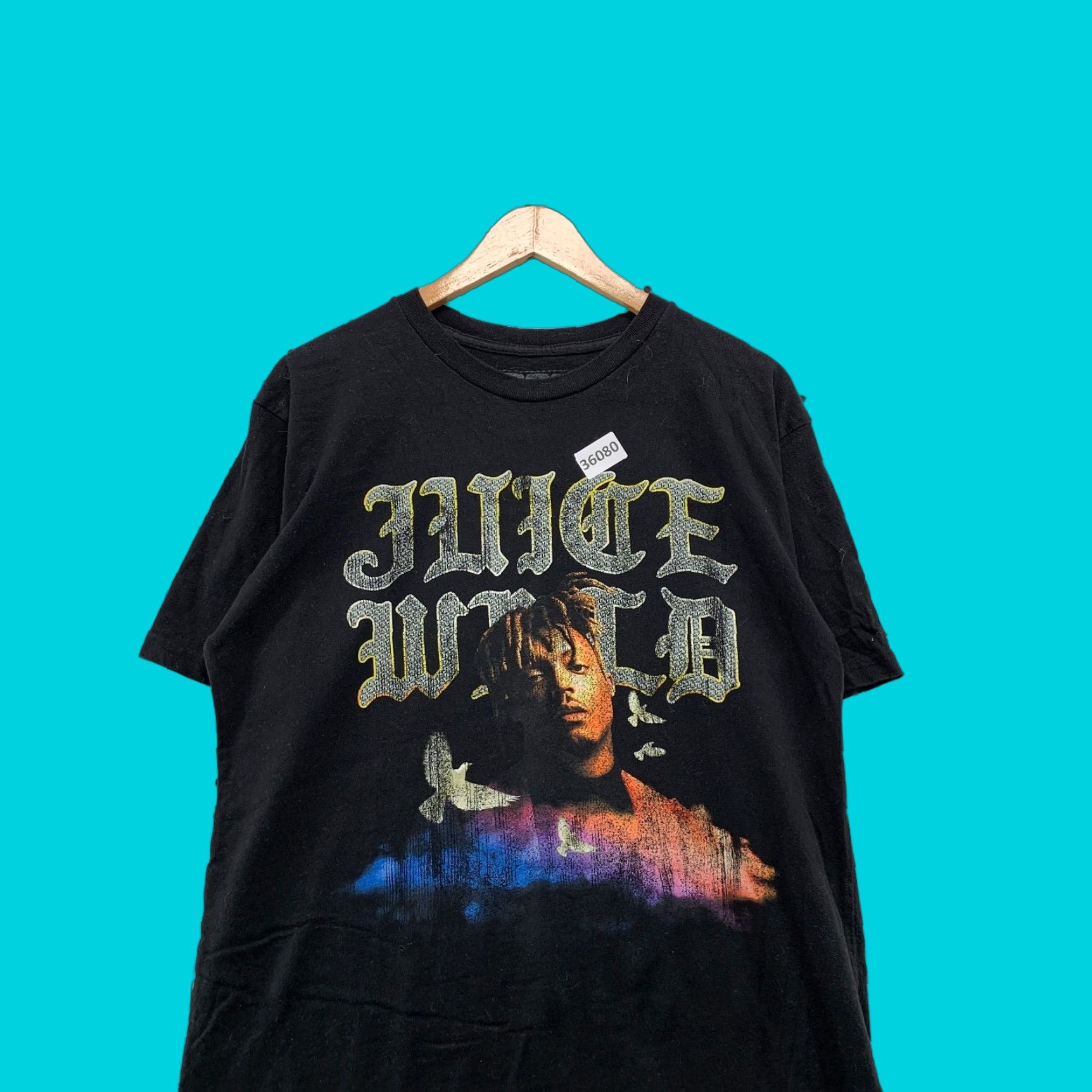 Vintage 999 Juice Wrld Shirt Mens Large Black Hip Hop Tee Short Sleeve 21x29 Size US L / EU 52-54 / 3 - 1 Thumbnail