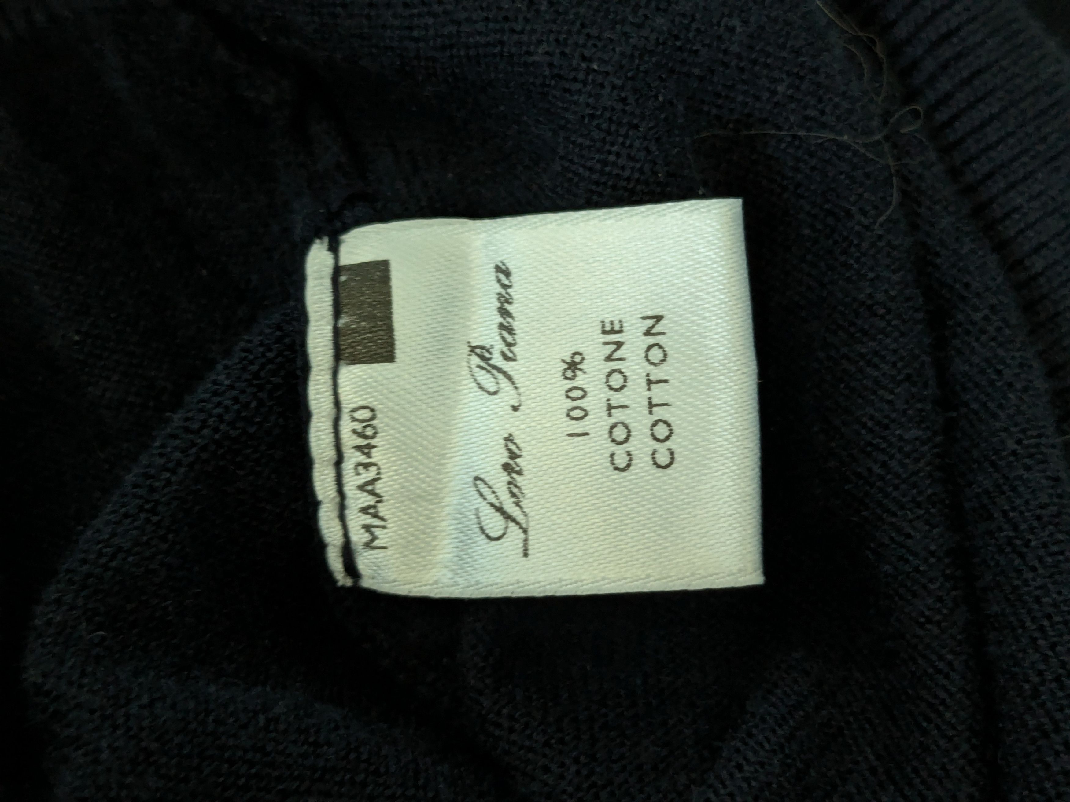 Loro Piana Vintage Loro Piana 1/3 Polo cotton sweater Size US L / EU 52-54 / 3 - 5 Thumbnail