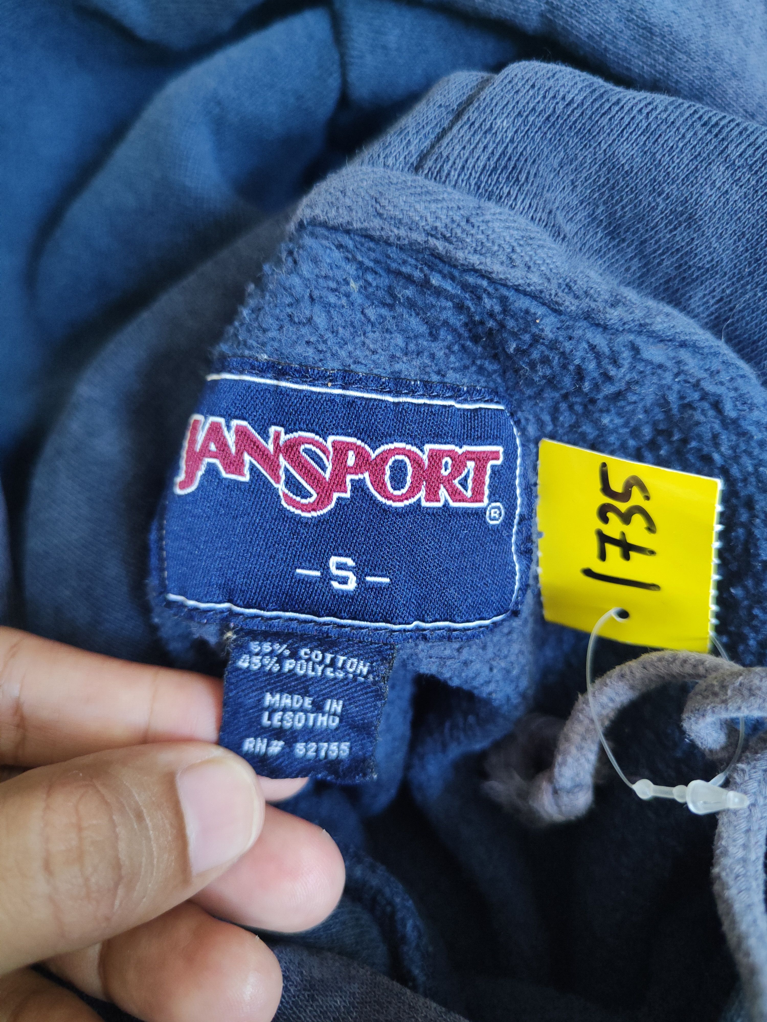Jansport DL Jansport Navy Faded Hoodie Sweatshirts #1735 Size US S / EU 44-46 / 1 - 14 Thumbnail