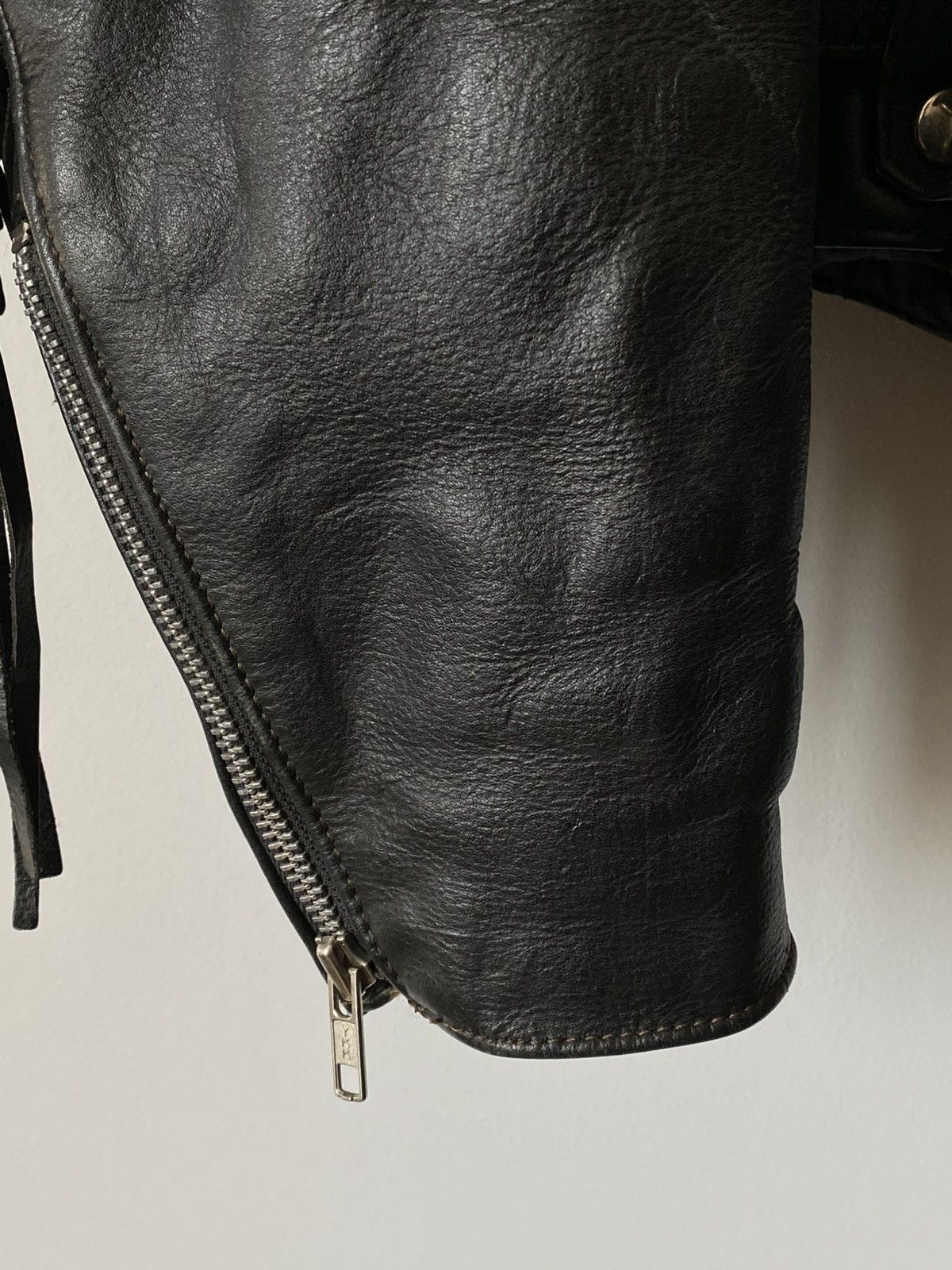 Leather Rare Chesterfield Aprilla Biker Leather Jacket Trims 80s 90s Size US M / EU 48-50 / 2 - 11 Thumbnail