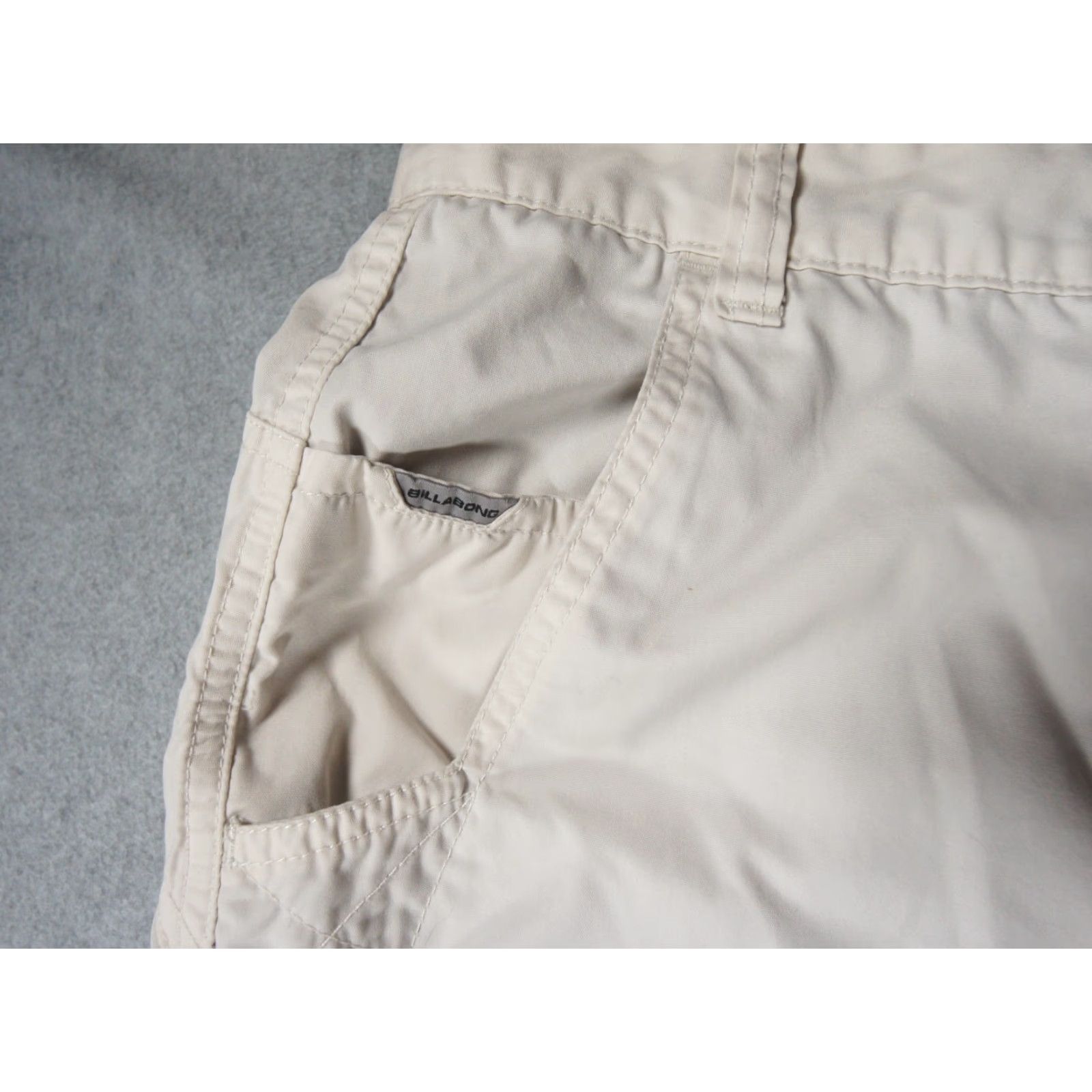 Billabong VINTAGE Billabong Pants Mens 38 Beige Baggy Outdoor Skate Surf Lightweight Y2K Size US 38 / EU 54 - 3 Thumbnail