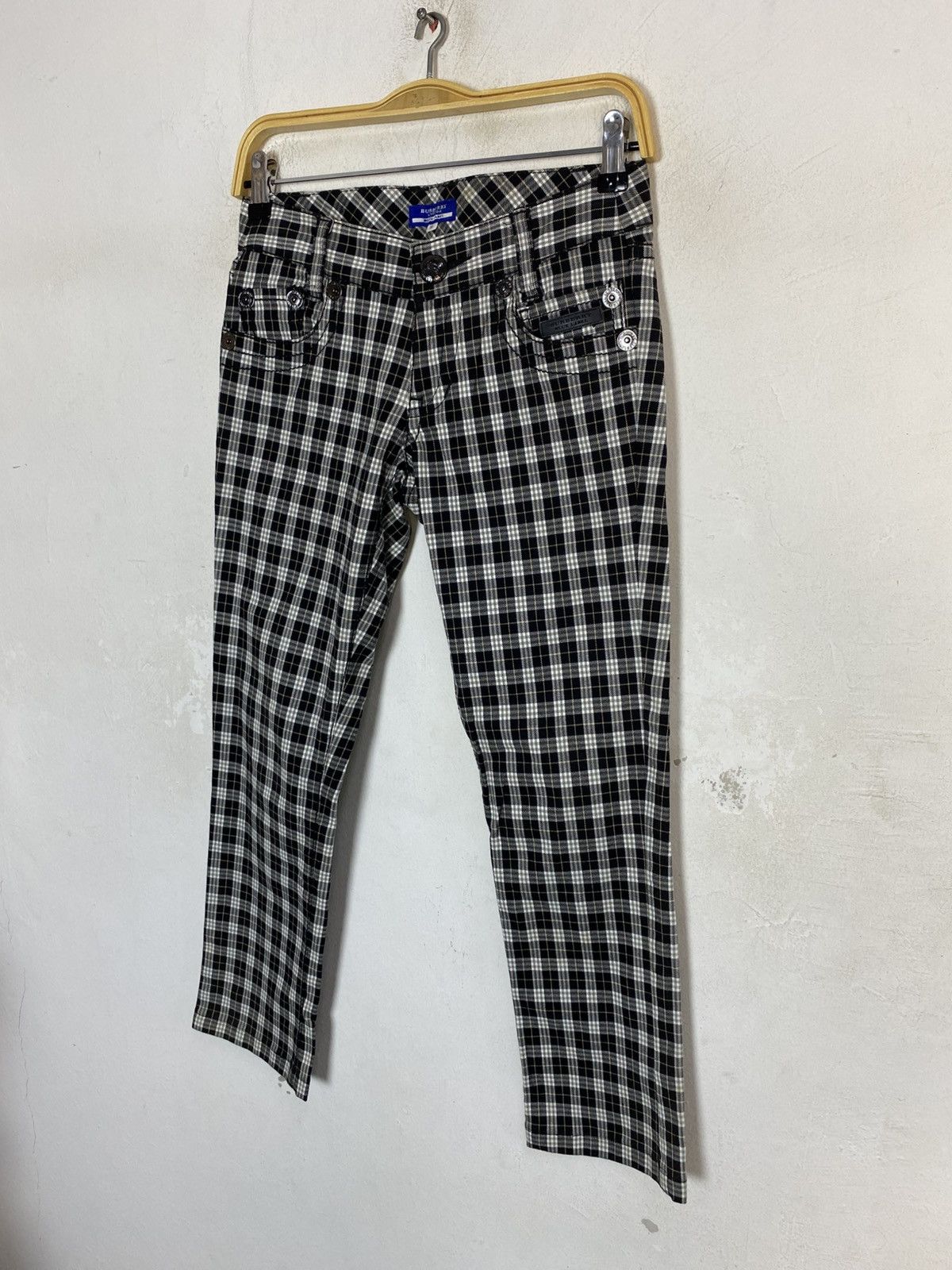 Burberry Hype Burberry Blue Label Black White Plaid Size 28" / US 6 / IT 42 - 4 Thumbnail
