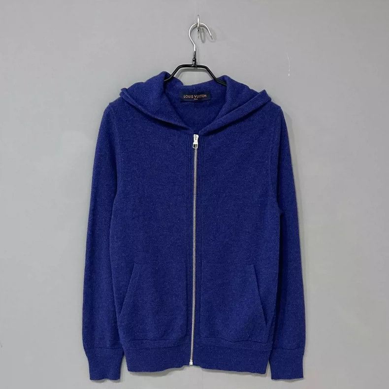 Louis Vuitton blue cashmere zip-up hoodie from louis vuitton-dmc Size US S / EU 44-46 / 1 - 1 Thumbnail