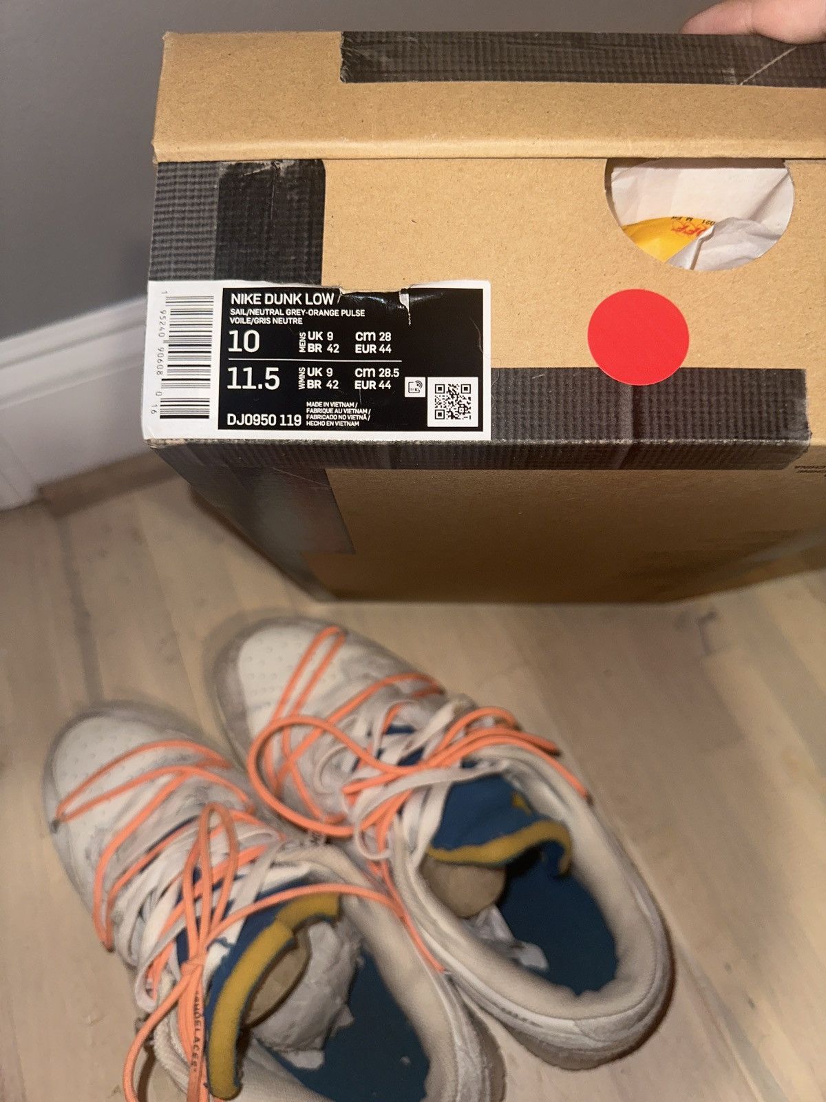 Nike Nike dunks and Offwhite lot 19 Size US 10 / EU 43 - 5 Thumbnail