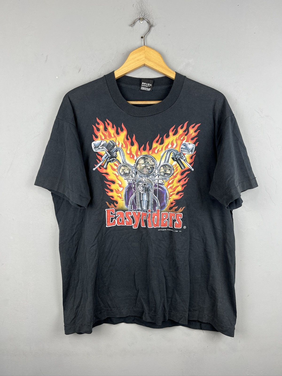 Vintage Easyriders 1992 Licensed Just Brass Single Stitch Tshirt Size US XL / EU 56 / 4 - 1 Thumbnail