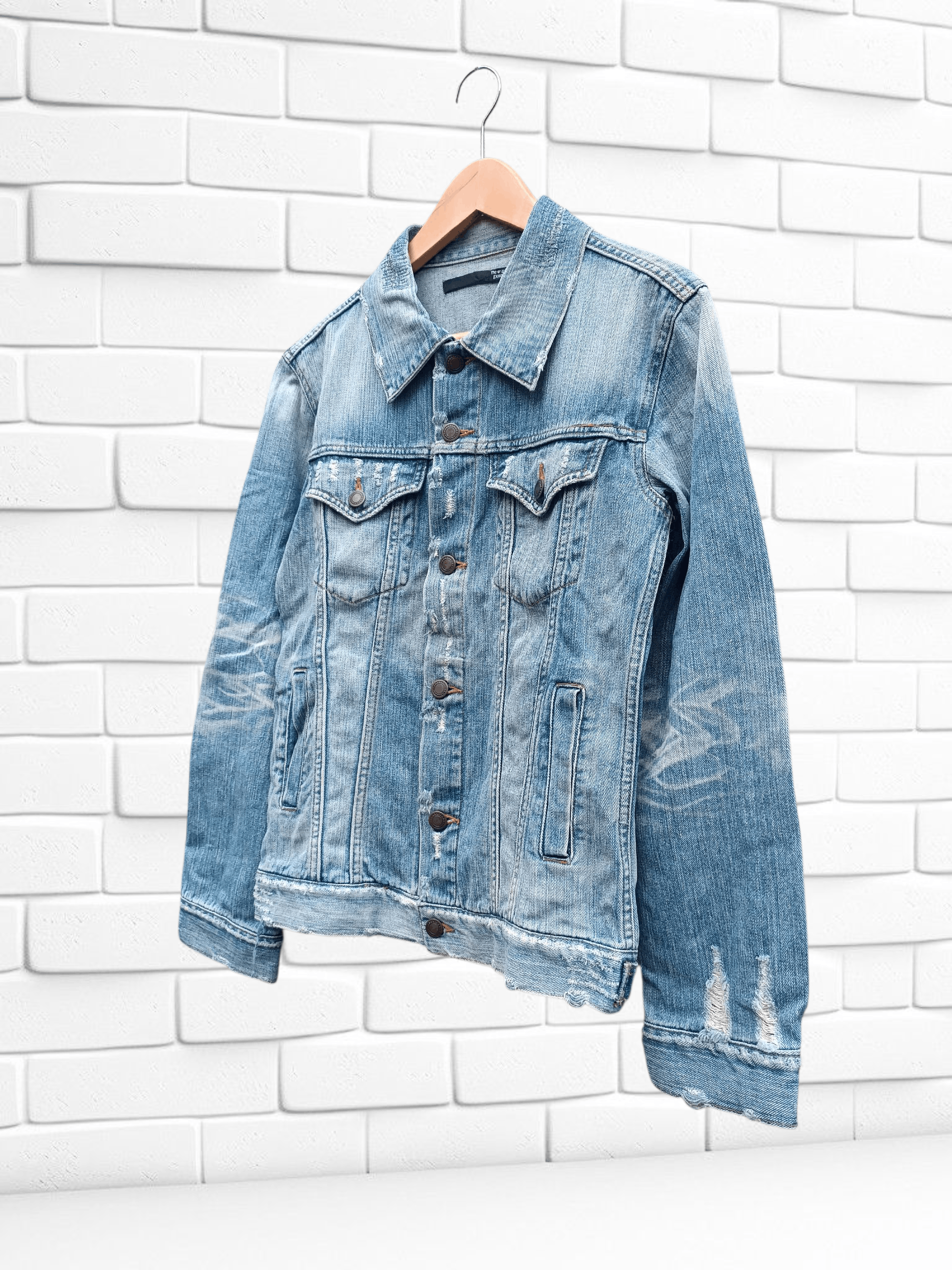 14th Addiction Japanese Ripped Denim Jacket Slim LGB ifsixwasnine Style Size US M / EU 48-50 / 2 - 2 Thumbnail
