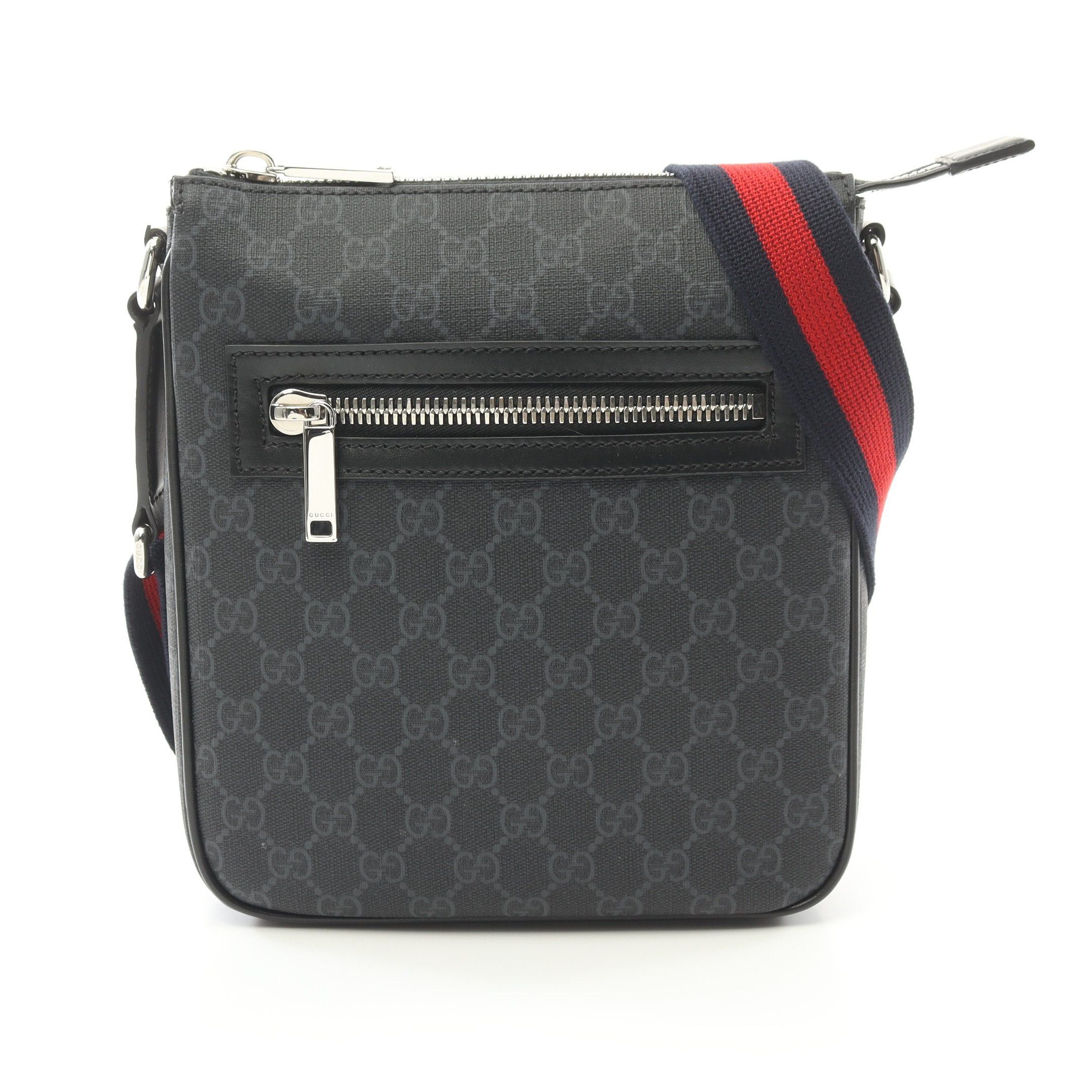 Gucci Gucci Gg Supreme Small Shoulder Bag Leather Black Size ONE SIZE - 1 Thumbnail