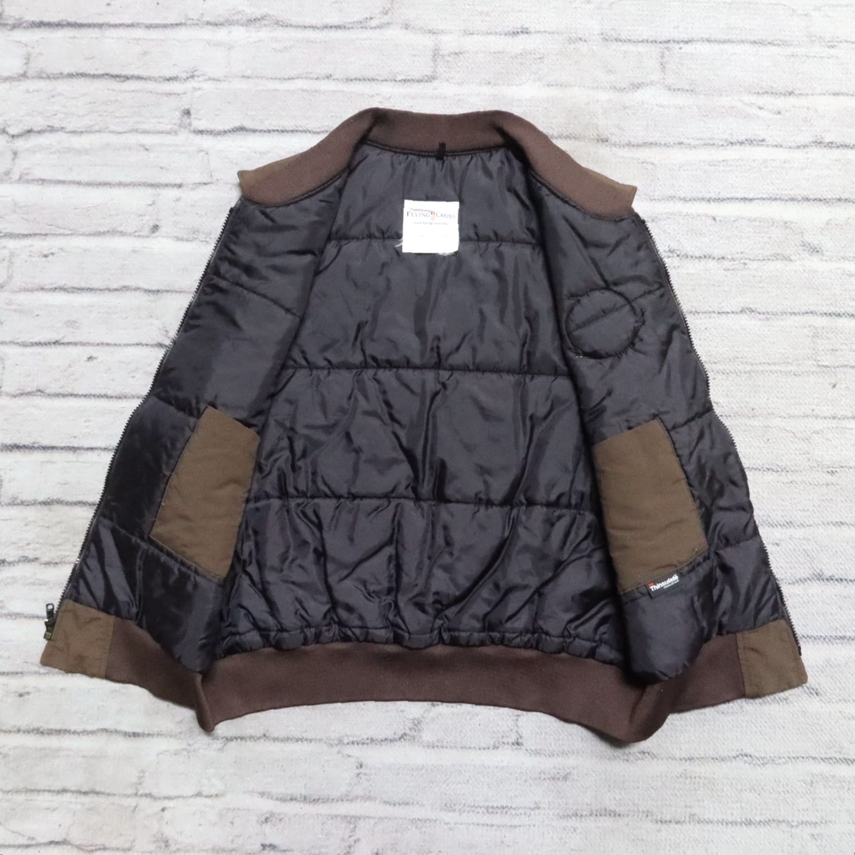 Vintage VINTAGE Muni San Francisco Patch Quilted Puffer Vest L Brown Mens Vest Size US L / EU 52-54 / 3 - 3 Thumbnail