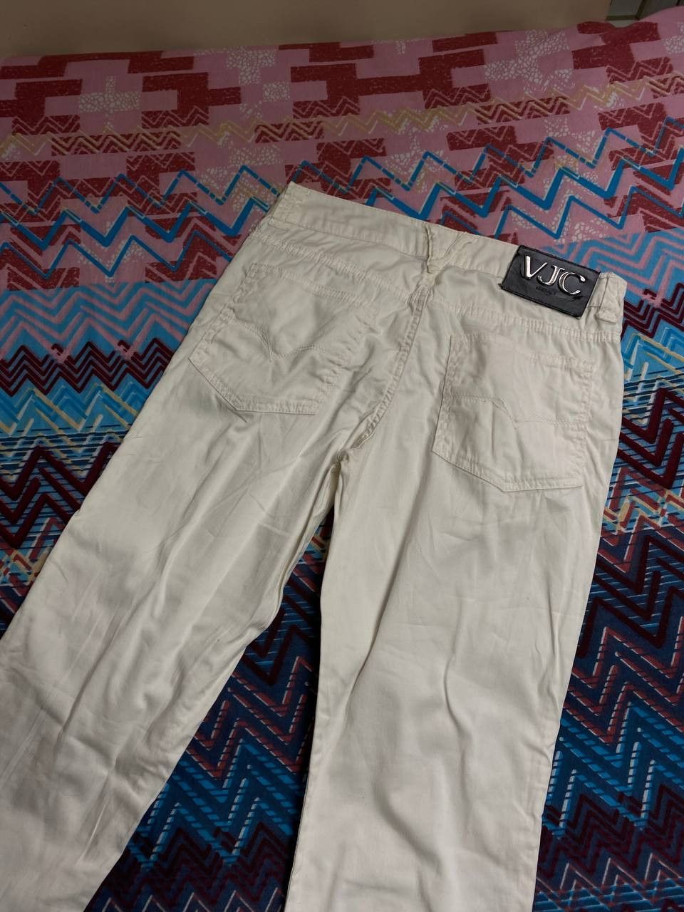 Versace × Versace Jeans Couture × Vintage GRAZY Versace Jeans Couture Y2K Distressed Baggy Denim Pants Size 27" / US 4 / IT 40 - 11 Thumbnail