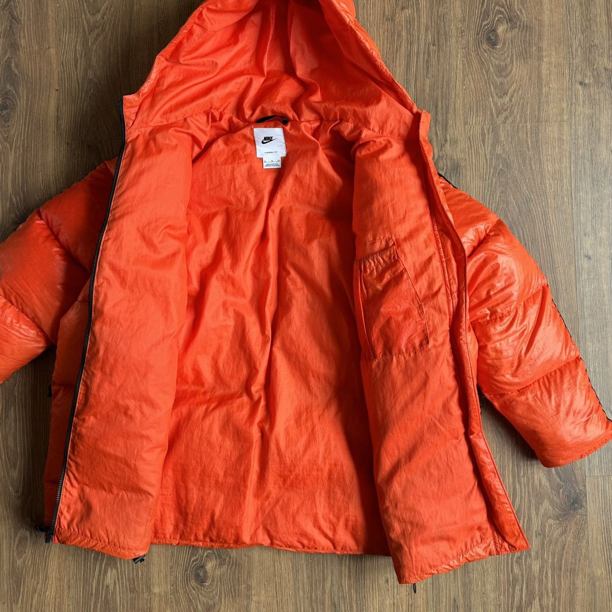 Nike Nike Therma-Fit Down Puffer Jacket Orange Women’s Oversized Size XL / US 12-14 / IT 48-50 - 6 Thumbnail