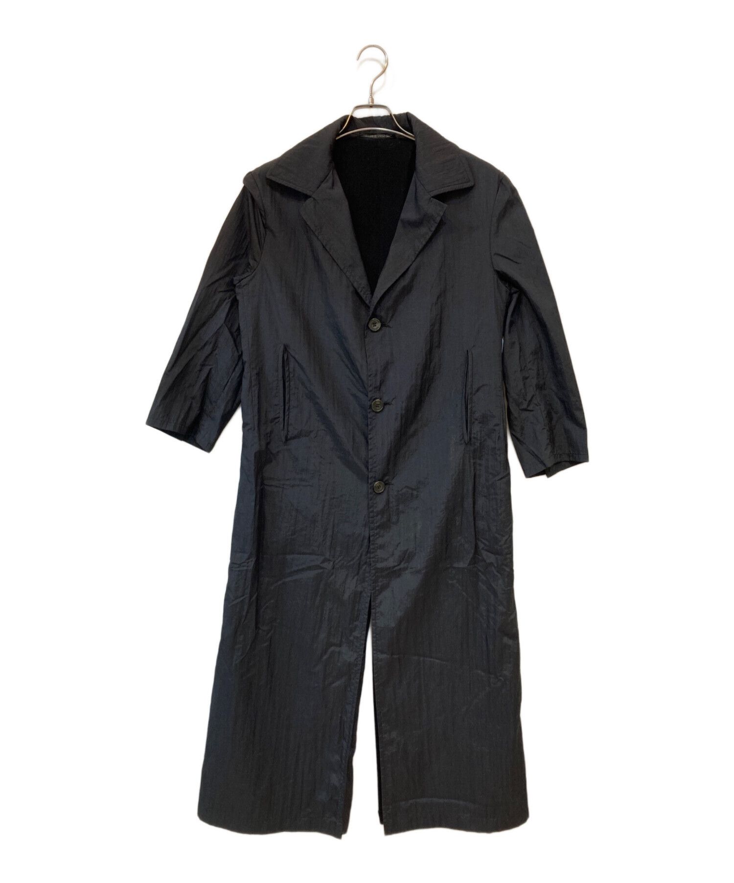 Yohji Yamamoto Yohji Yamamoto pour homme Rokumeikan-era 95AW nylon coat Size US S / EU 44-46 / 1 - 1 Thumbnail