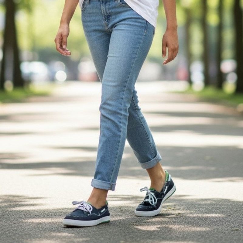 Keds Keds Navy Gel Flex Sneakers Women Pink Insoles Sz 9.5 Size US 9.5 / IT 39.5 - 1 Thumbnail