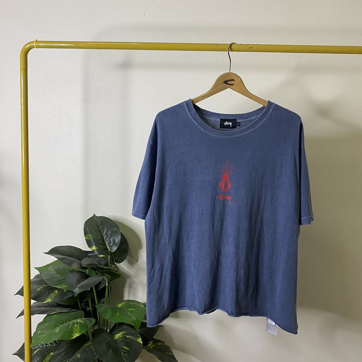 Stussy Vintage Y2K Stussy Crown Oversized Tee Size US S / EU 44-46 / 1 - 1 Thumbnail