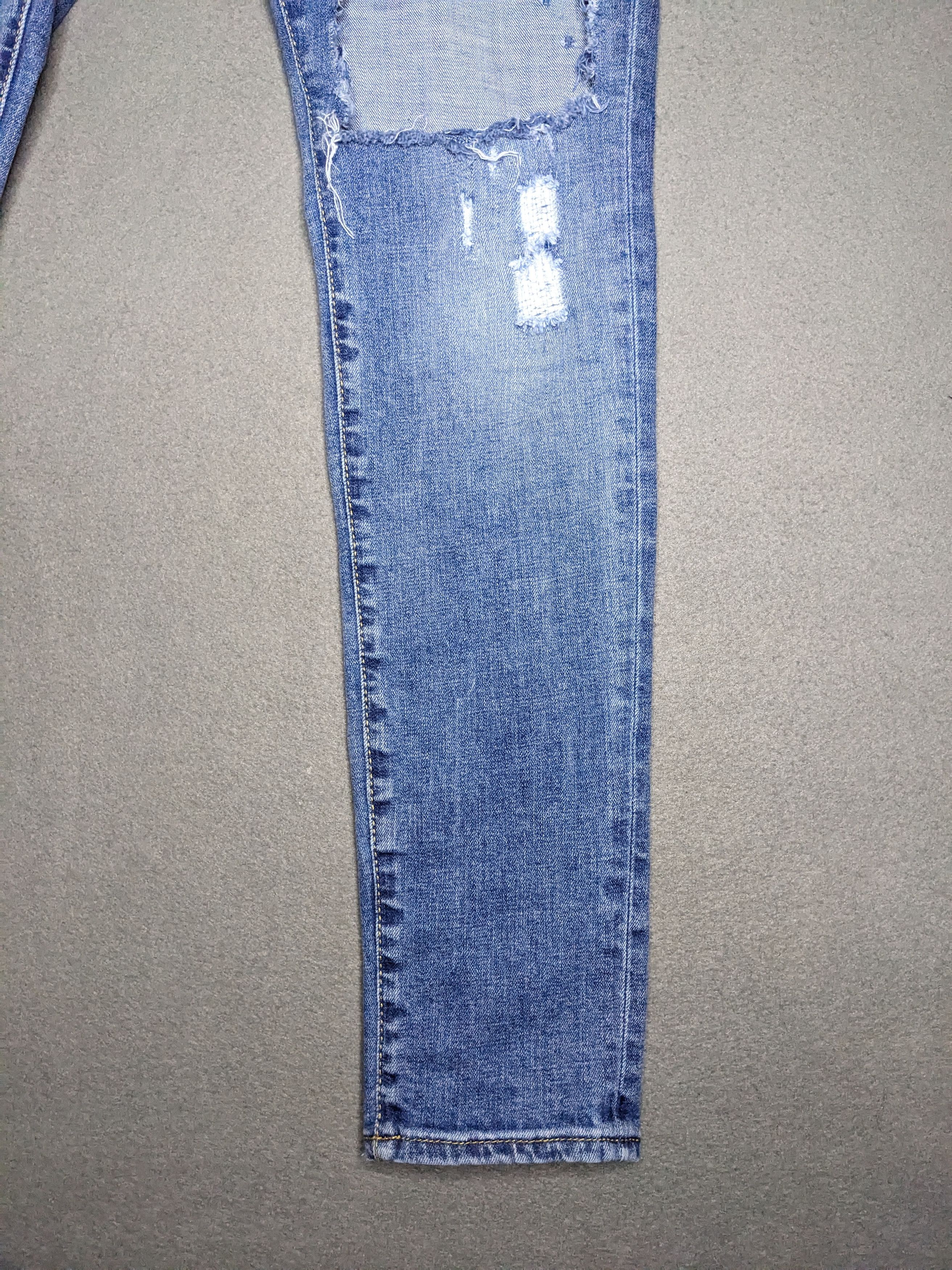 Represent Clo. Represent Repaired Denim 32x30 Distressed Skinny Jeans Italy Size US 32 / EU 48 - 2 Thumbnail