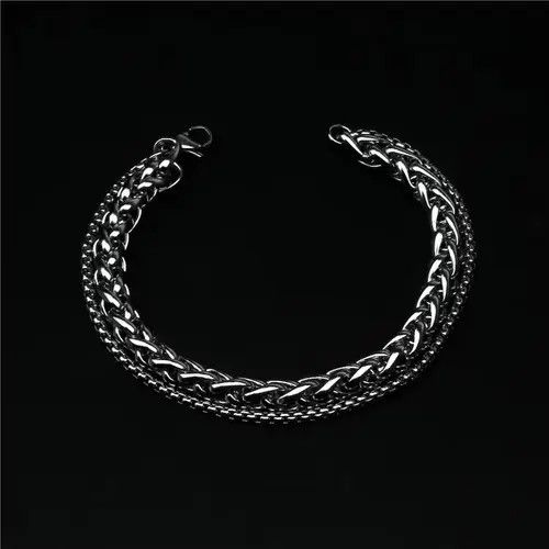 Other Hip-hop Thick Stainless Steel Bracelet Size ONE SIZE - 3 Thumbnail