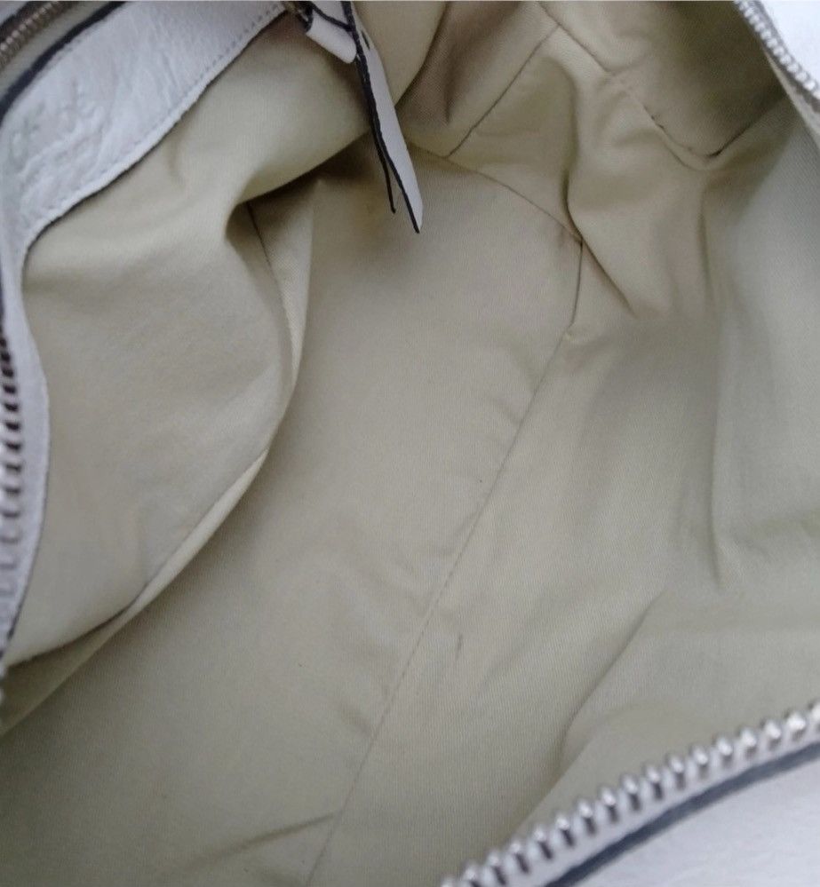 Chloe Chloé Made in‎ Italy White Leather Duffel Satchel Bag Size ONE SIZE - 9 Thumbnail
