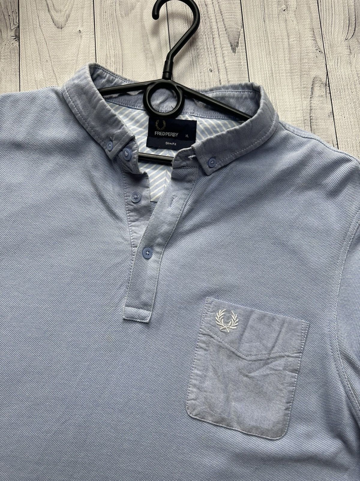 Fred Perry × Vintage Vintage Fred Perry polo blue size XL logo Size US XL / EU 56 / 4 - 3 Thumbnail