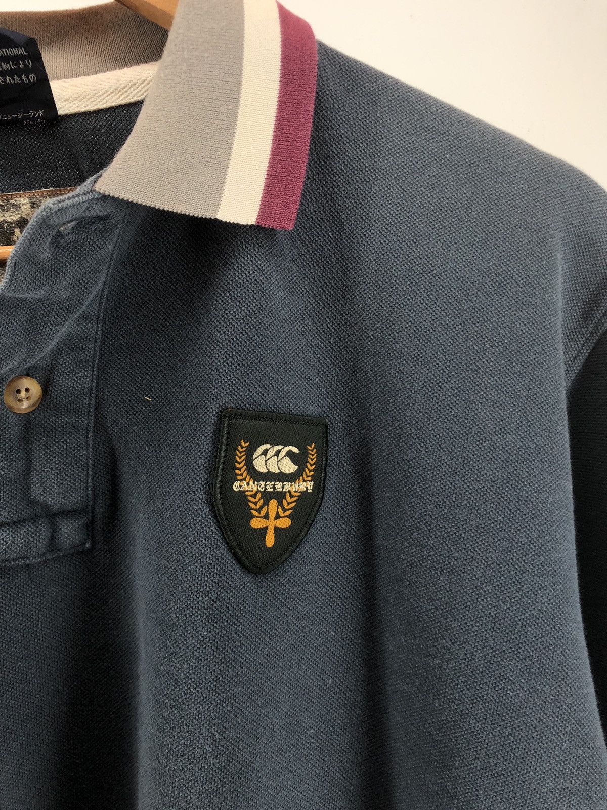 Canterbury of New Zealand × Vintage Vintage Canterbury Polo Button Neck Shirt Size US M / EU 48-50 / 2 - 4 Thumbnail
