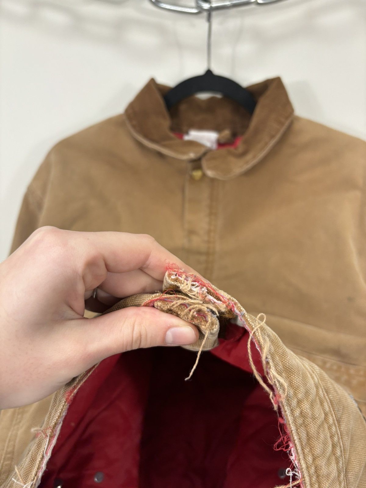 Carhartt Vintage 90s Carhartt Made In USA Washed Boxy Cropped Jacket Size US L / EU 52-54 / 3 - 17 Thumbnail