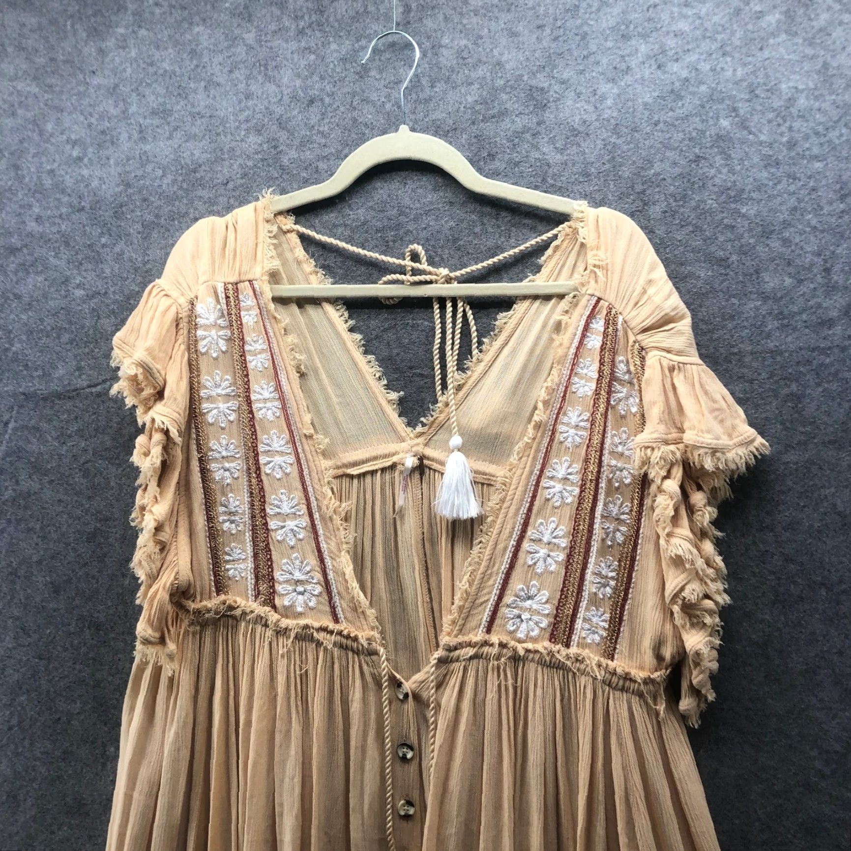 embroidered dress mexican Clavel Floral Dress