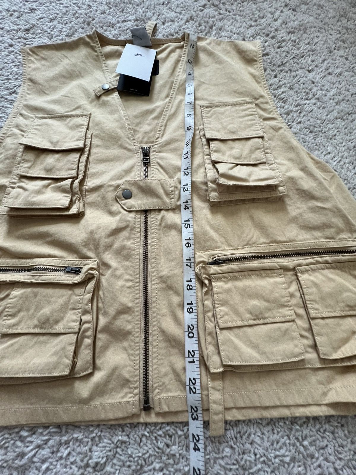 Nike Nike Life Utility Vest Full Zip Cargo Pockets Sesame Size US L / EU 52-54 / 3 - 13 Thumbnail