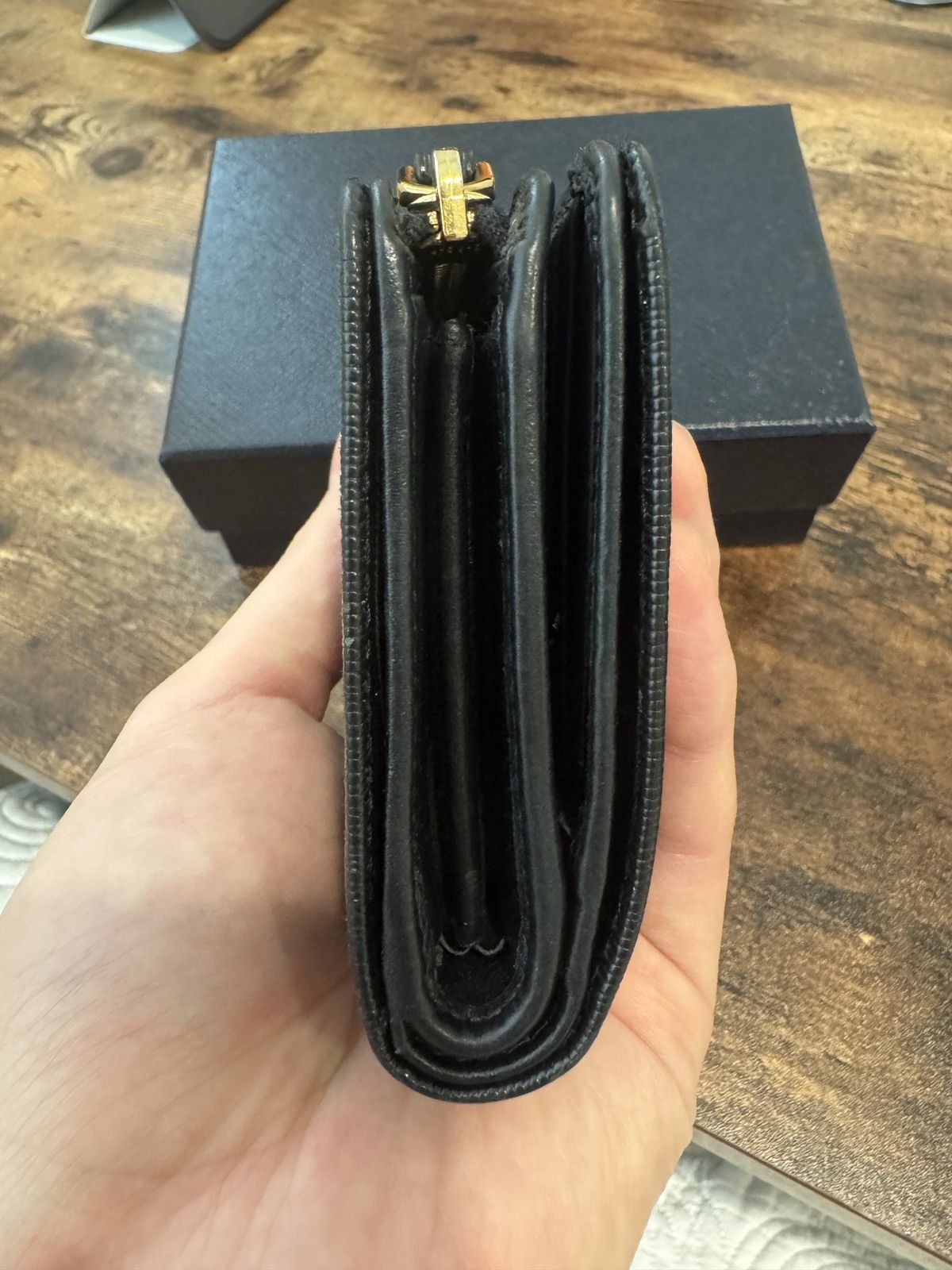 Prada prada vitello move leather 1ml225 bifold wallet black Size ONE SIZE - 4 Thumbnail