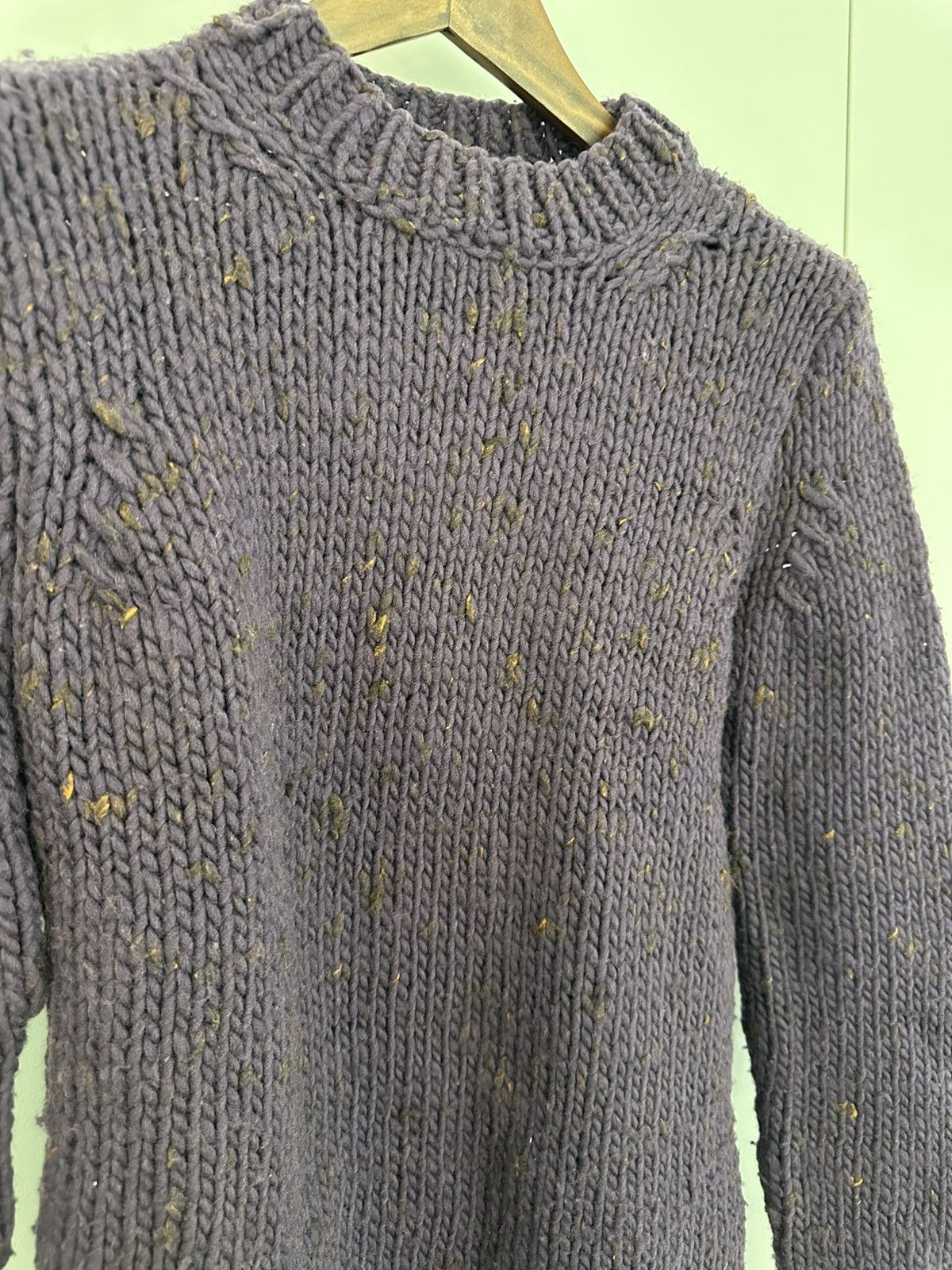 Boris Bidjan Saberi Boris Bidjan Saberi Murex Purple KN7 Sweater Hand Knit Size US S / EU 44-46 / 1 - 6 Thumbnail