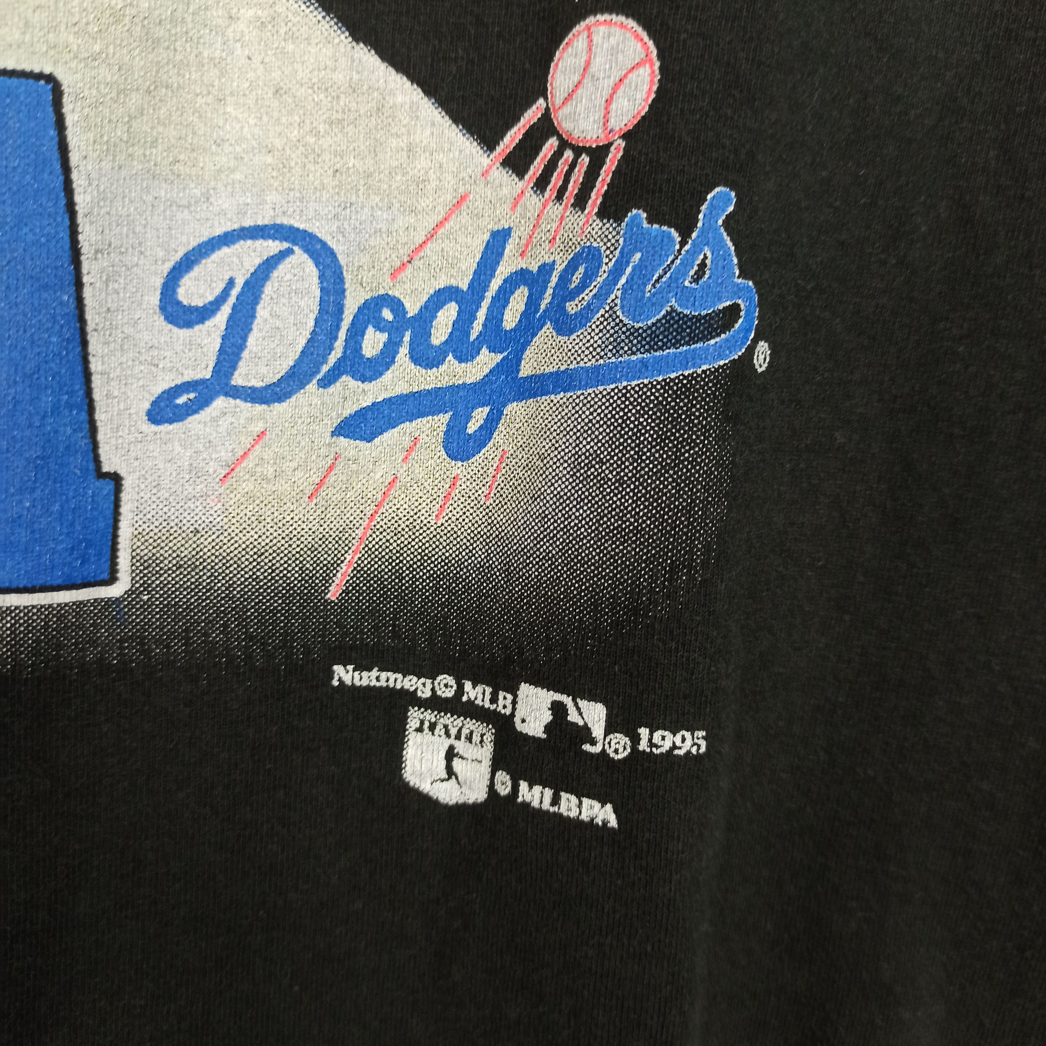 MLB Vintage 1995 Nutmeg LA Dodgers Mike Piazza Sun Faded Tees Size US M / EU 48-50 / 2 - 4 Thumbnail