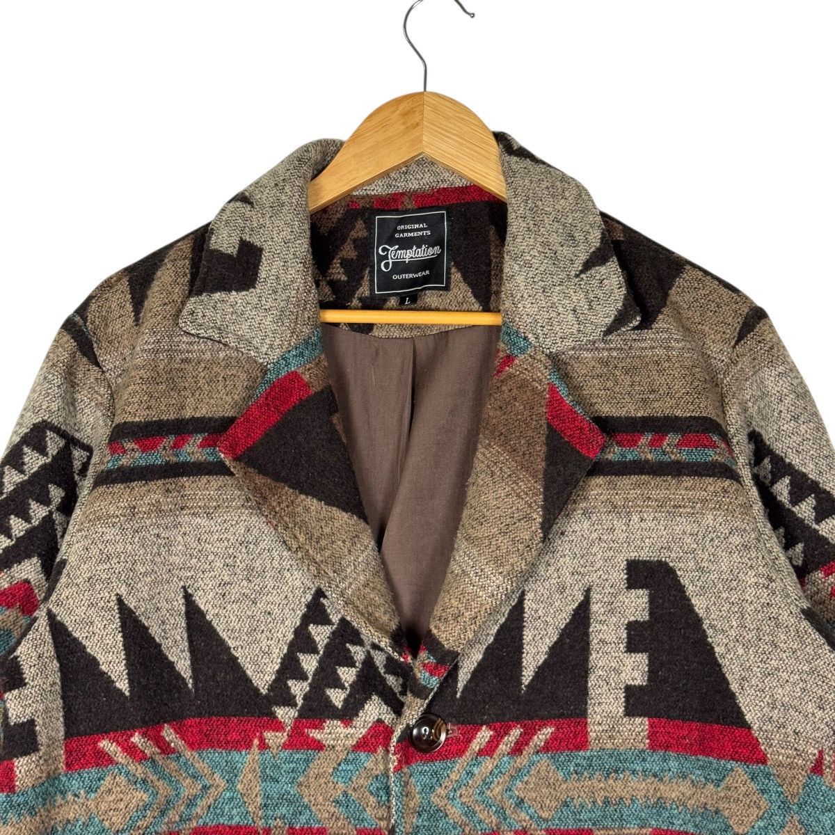Japanese Brand Japanese Phenomenal Geometry Long Coat Size US L / EU 52-54 / 3 - 9 Thumbnail