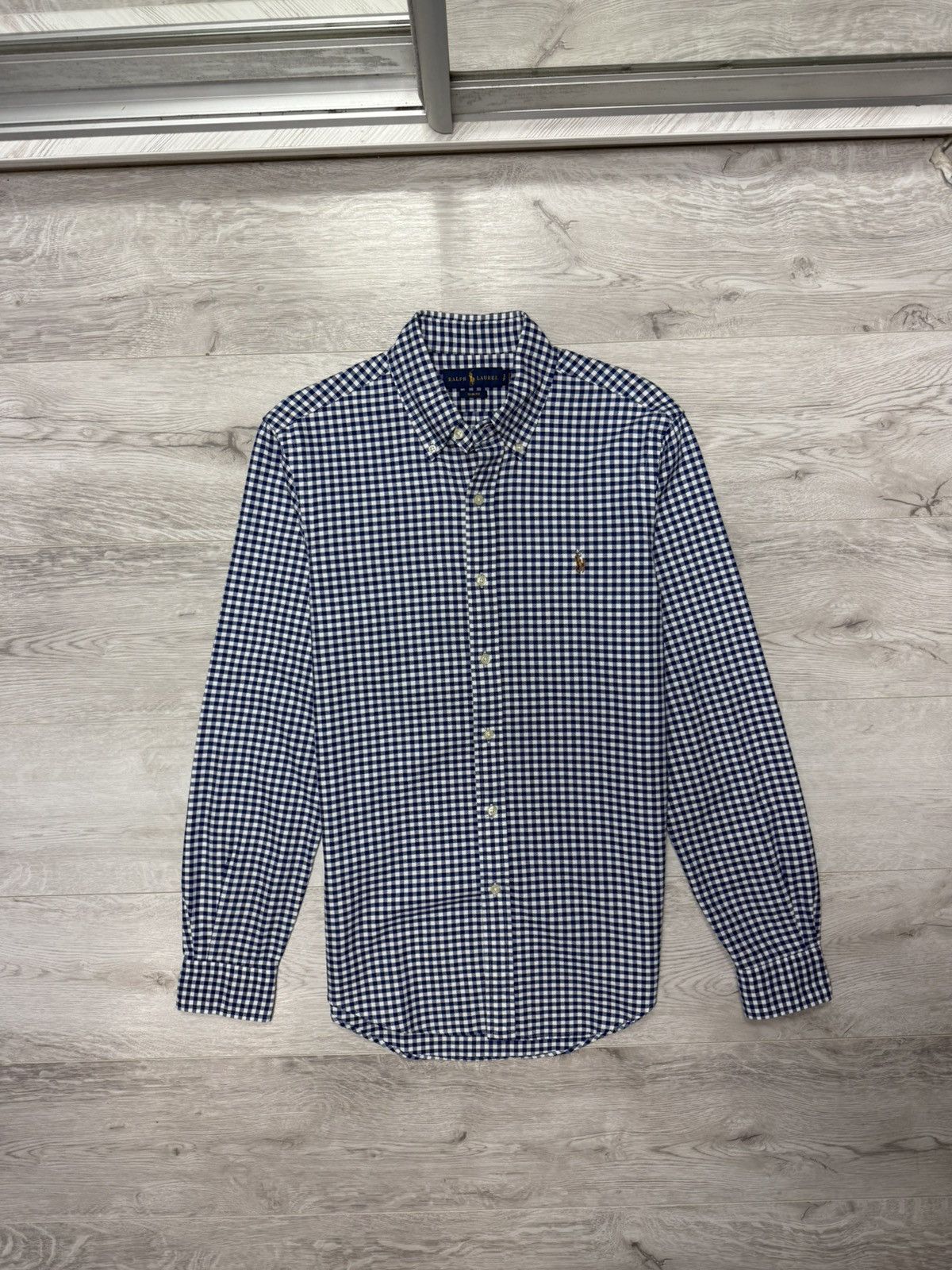 Polo Ralph Lauren Polo Ralph Lauren Blue White Gingham Check Button Down Shirt Size US S / EU 44-46 / 1 - 3 Thumbnail