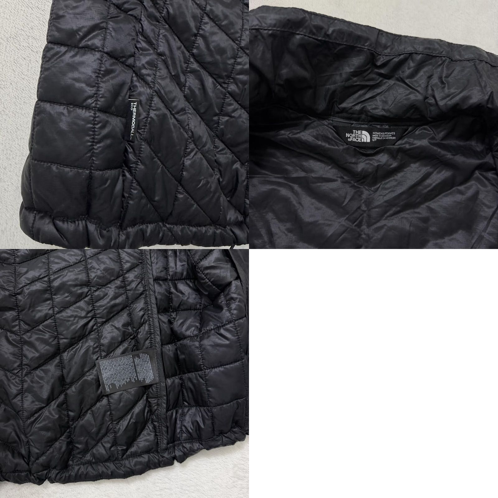 The North Face VINTAGE The North Face Vest Womens Small Black ThermoBall Eco Quilted Full Zip Warm Size S / US 4 / IT 40 - 10 Thumbnail