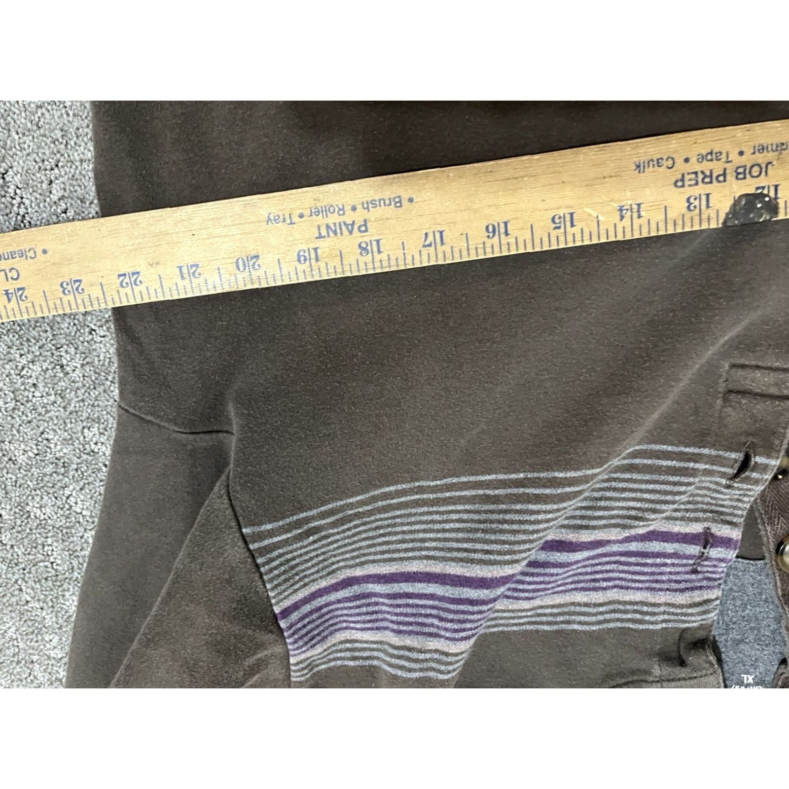Banana Republic Banana Republic Sweater Mens Pullover 1/4 Button XL Brown Striped Cotton Size US XL / EU 56 / 4 - 4 Thumbnail