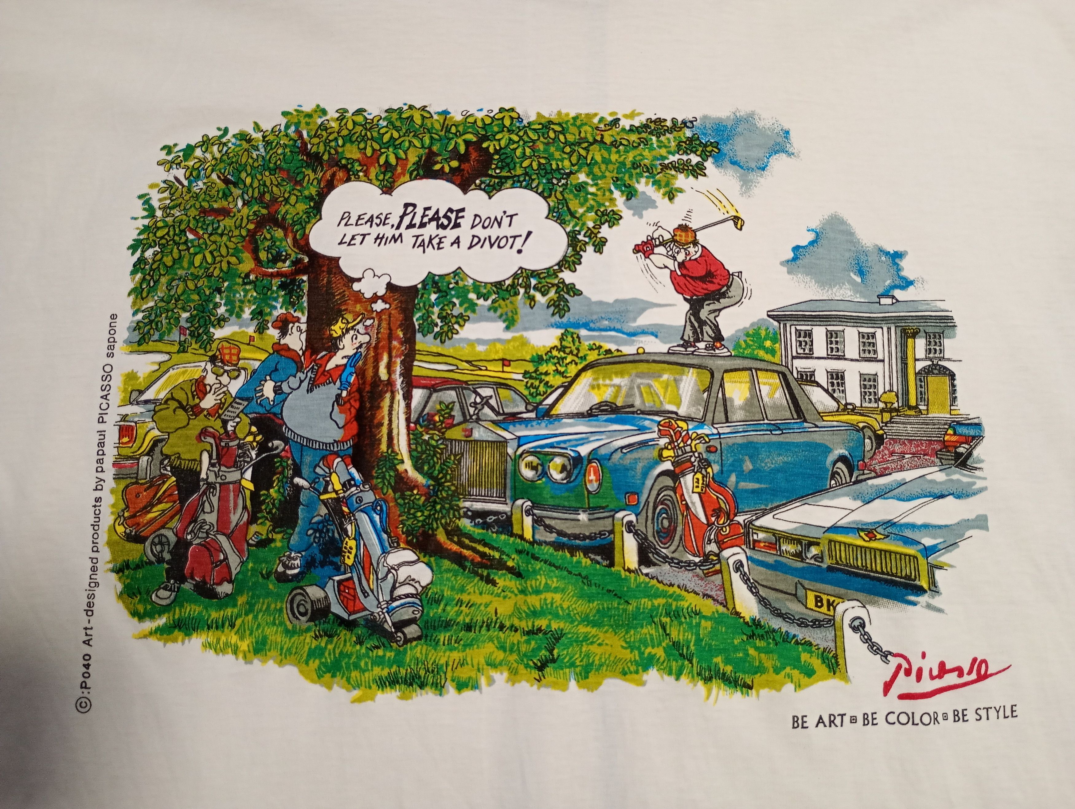 Vintage Papaul Picasso Sapone T-Shirt Vintage 90's Size US L / EU 52-54 / 3 - 4 Thumbnail